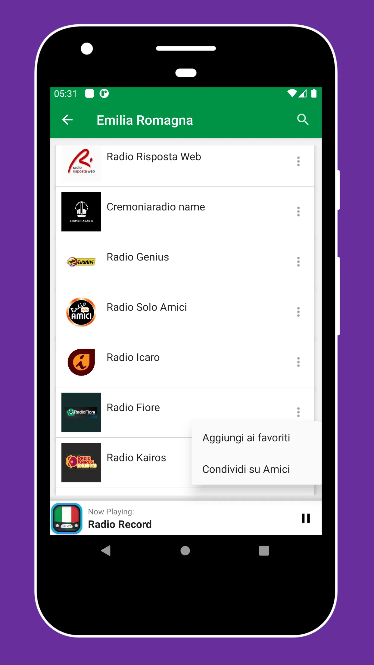 Radio Italy + Radio Italy FM | Indus Appstore | Screenshot