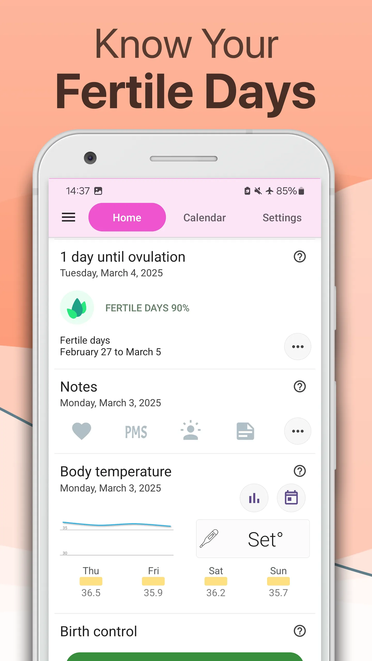 Period and Ovulation Tracker | Indus Appstore | Screenshot