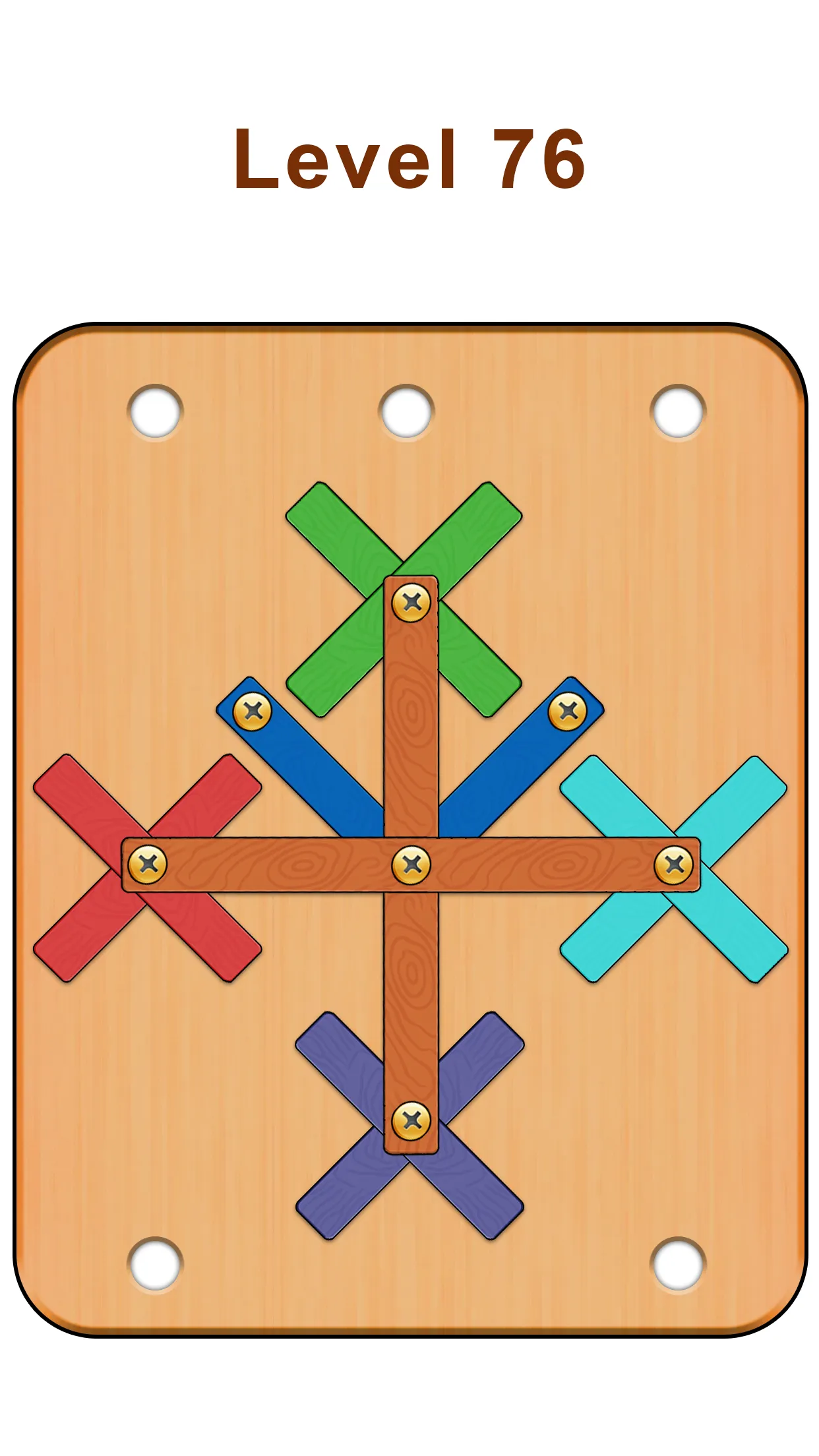 Wood Nuts & Bolts Screw Puzzle | Indus Appstore | Screenshot