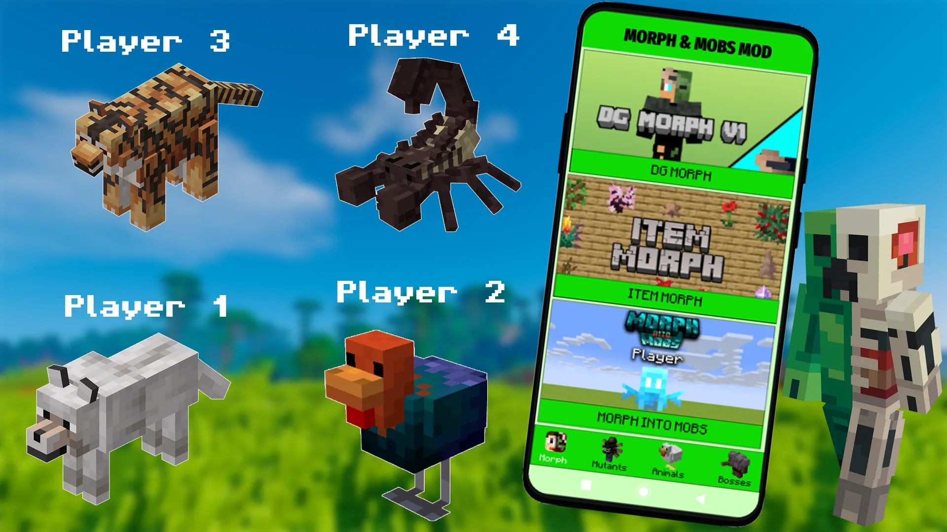 Morph & Mobs Mod For Minecraft | Indus Appstore | Screenshot