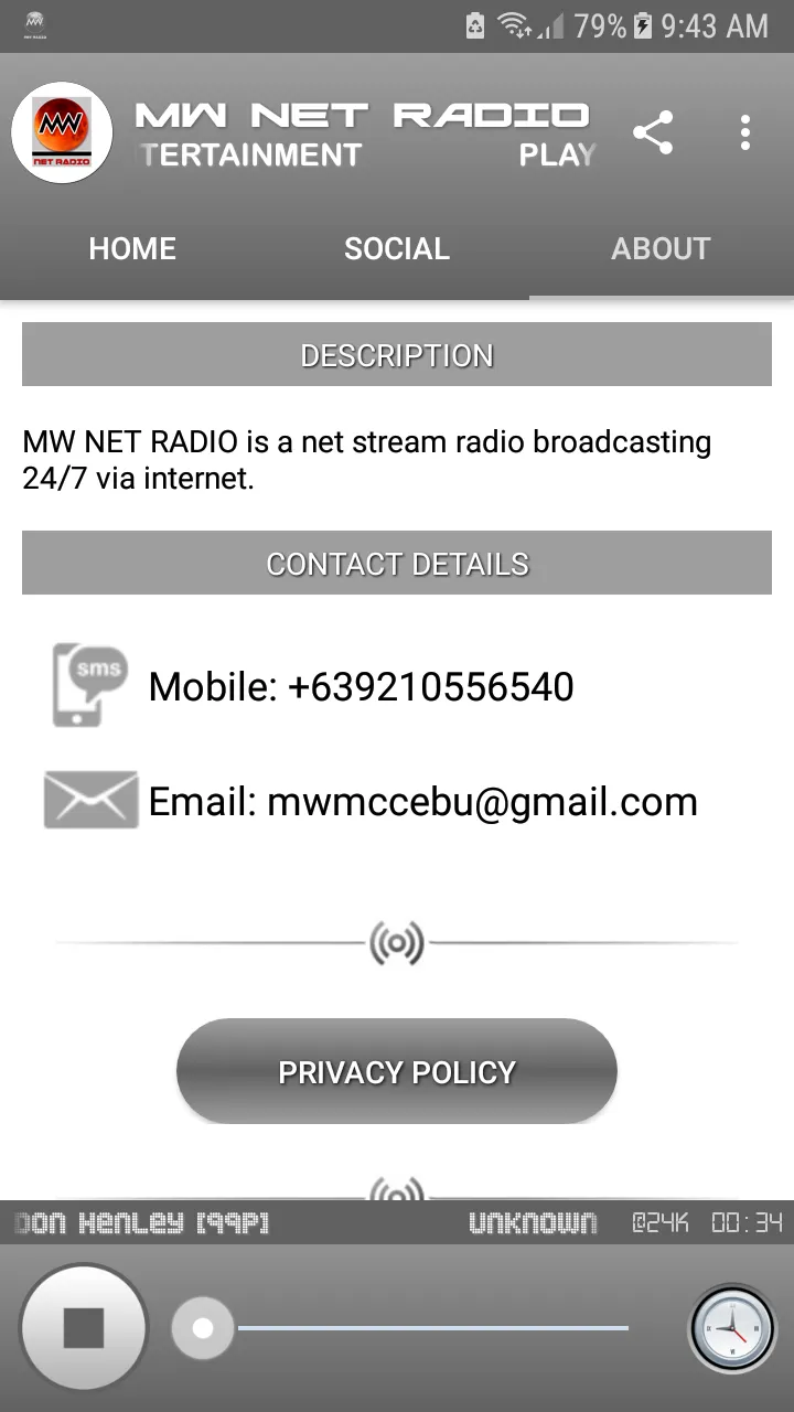 MW NET RADIO | Indus Appstore | Screenshot