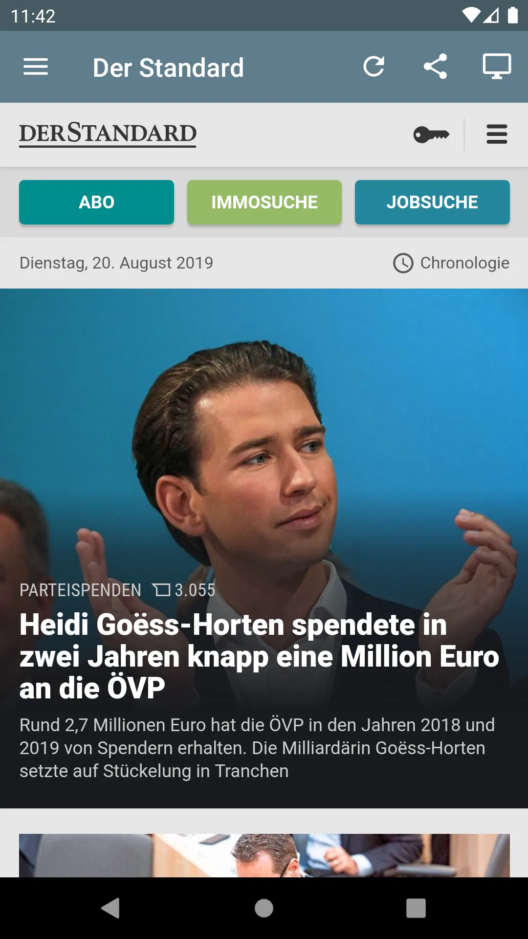 Österreich Zeitung | Indus Appstore | Screenshot