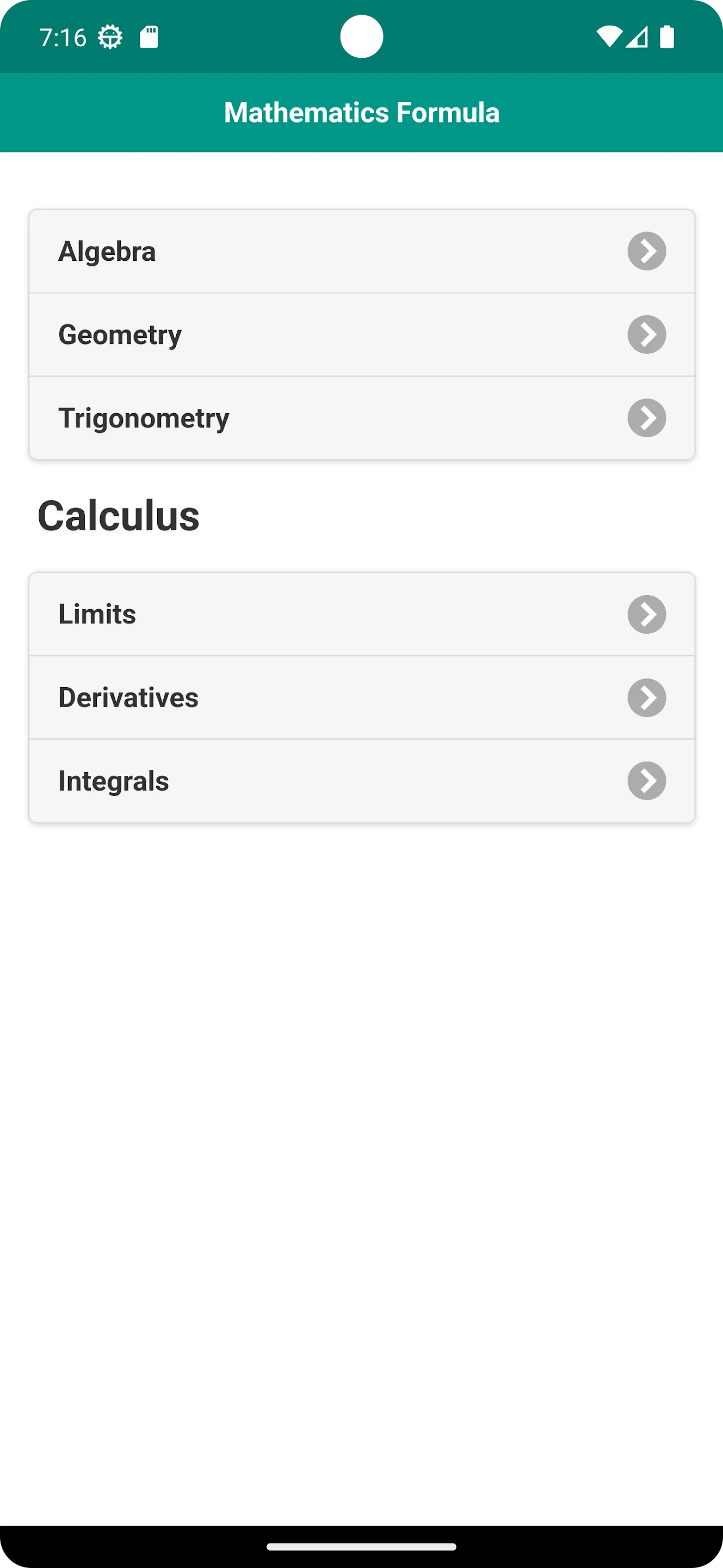 All Math Formulas | Indus Appstore | Screenshot