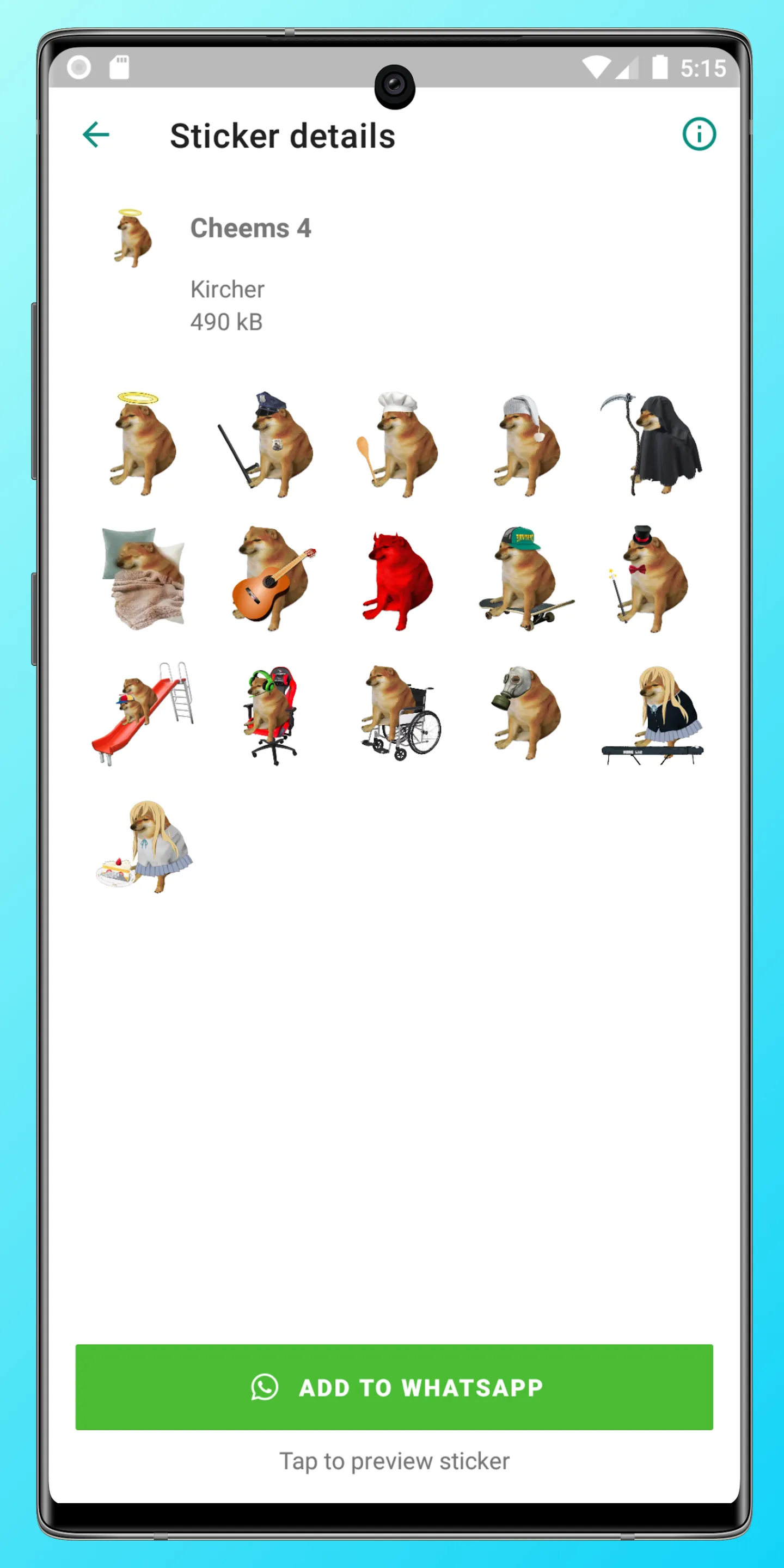 Cheems Stickers for WA | Indus Appstore | Screenshot