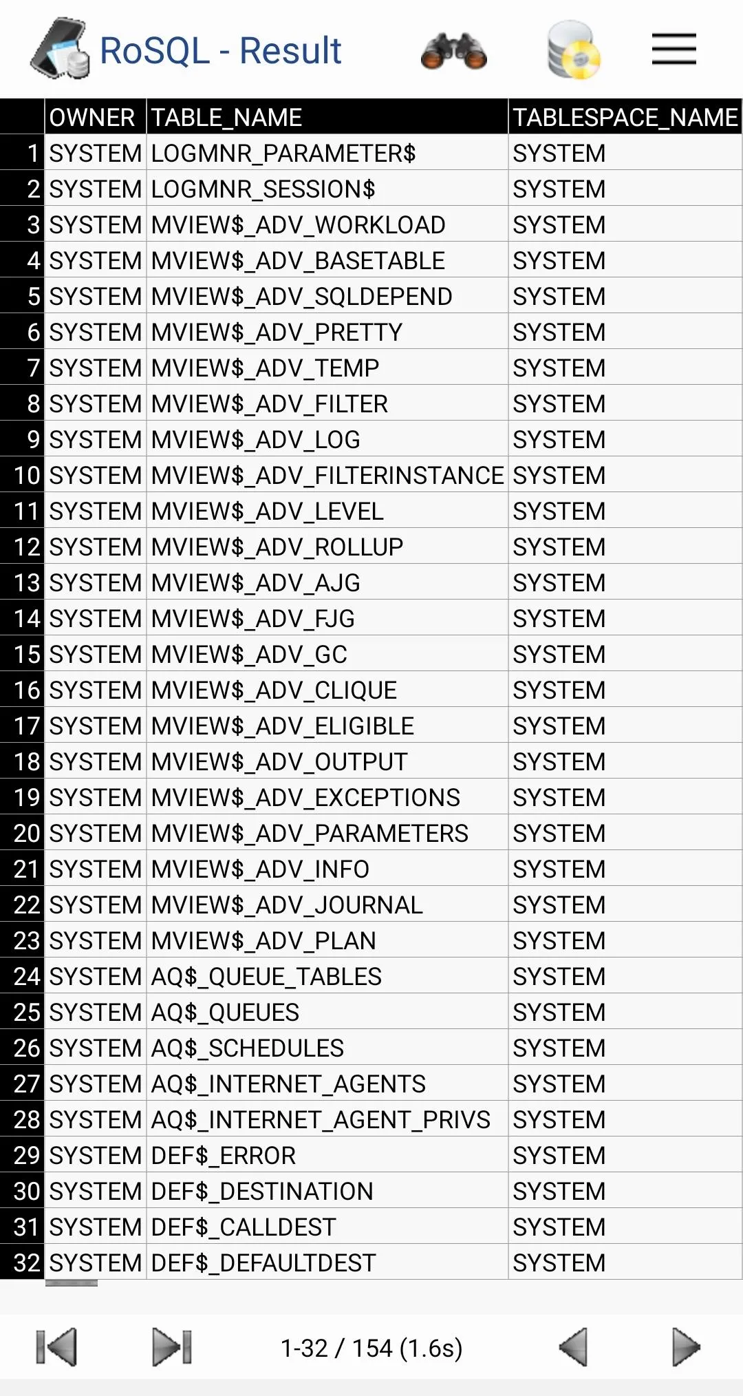 RoSQL -  SQL Client | Indus Appstore | Screenshot