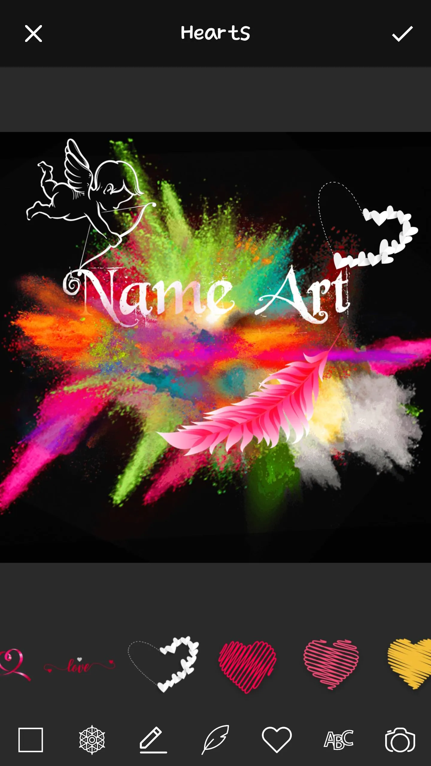 Smoke Effect Art Name & Filter | Indus Appstore | Screenshot