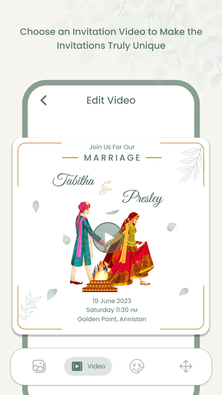 Invitation Cards Video Maker | Indus Appstore | Screenshot