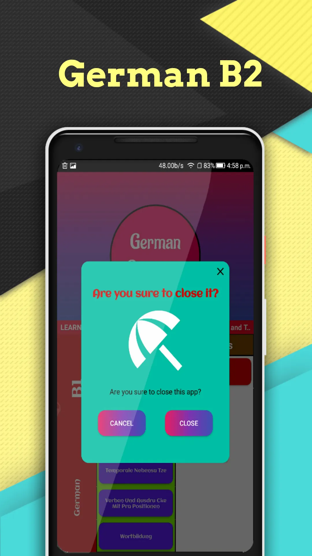 German Complete Grammar Test | Indus Appstore | Screenshot