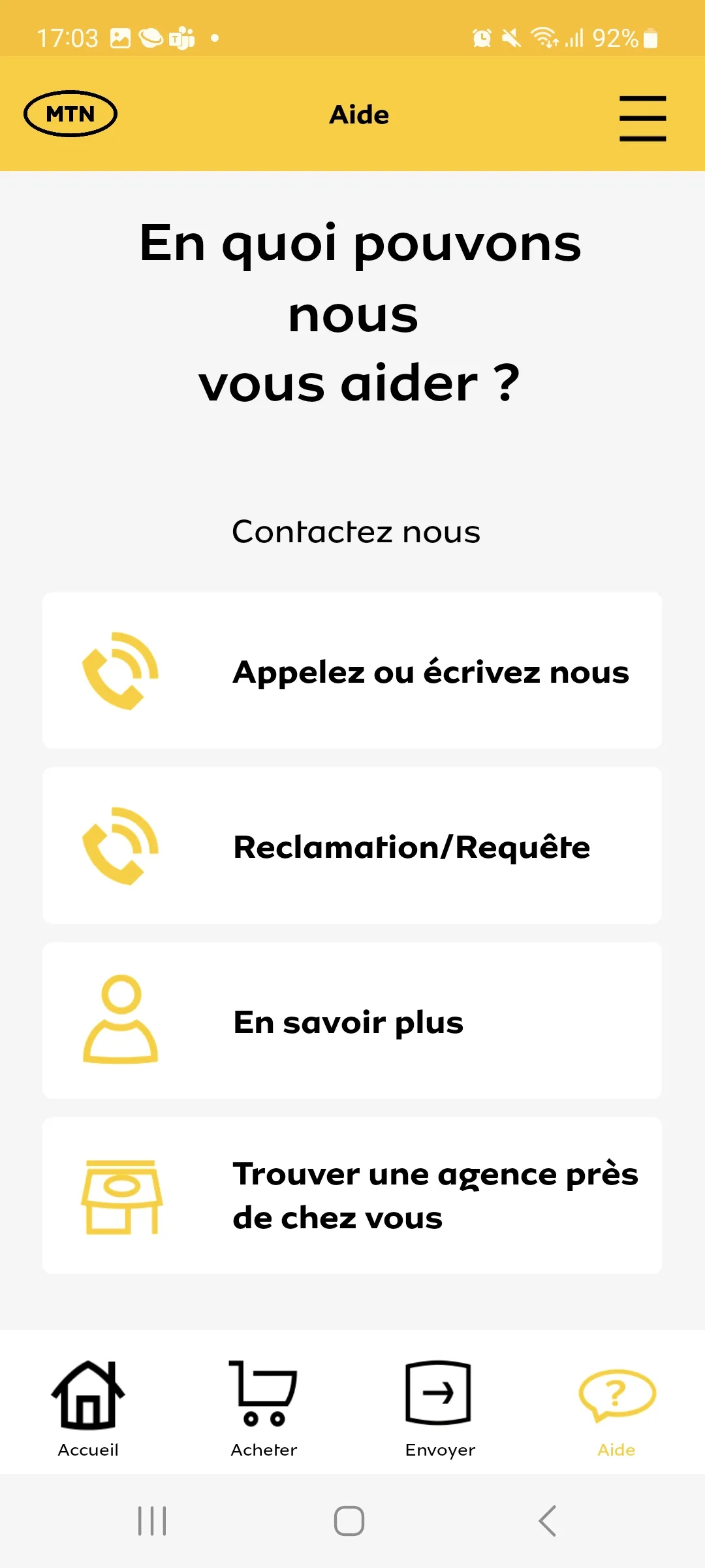 MyMTN Congo | Indus Appstore | Screenshot