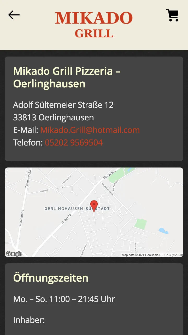 Mikado Grill Oerlinghausen | Indus Appstore | Screenshot