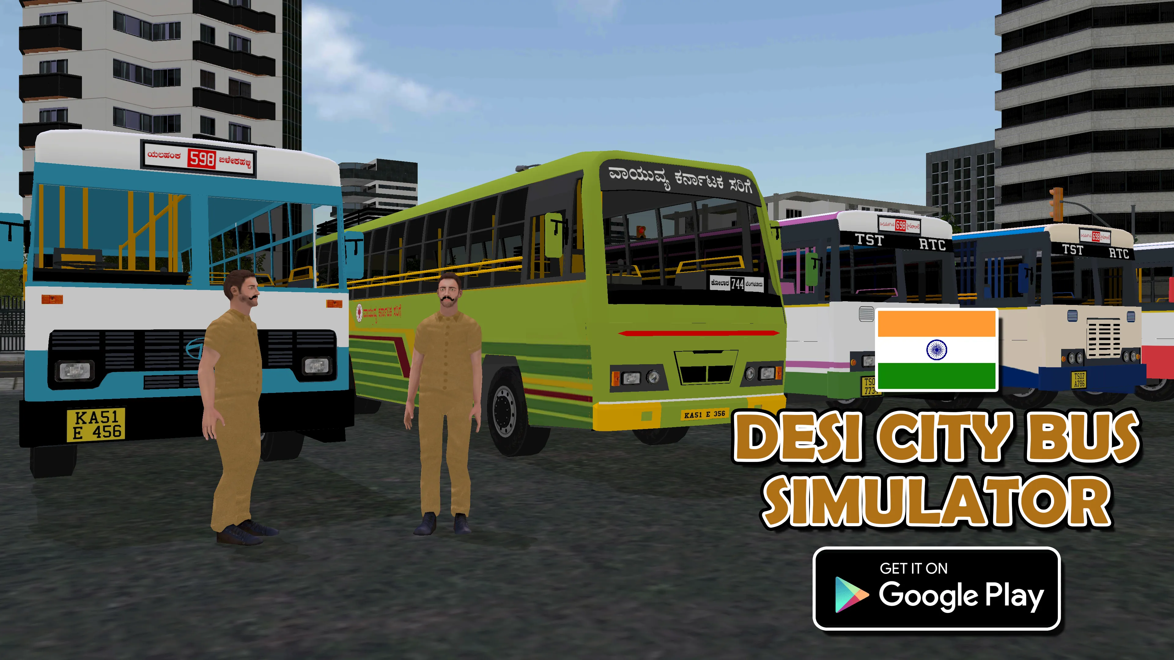Desi City Bus Indian Simulator | Indus Appstore | Screenshot