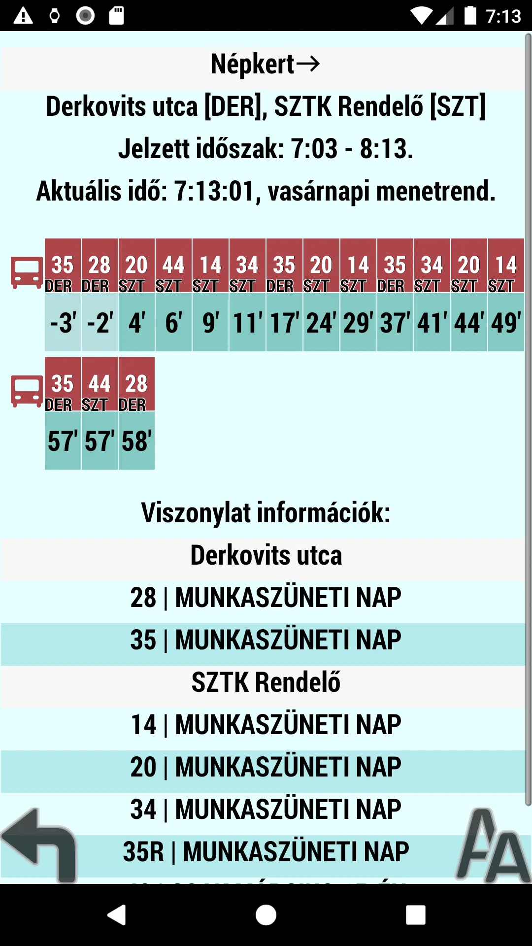 Miskolc  menetrend | Indus Appstore | Screenshot