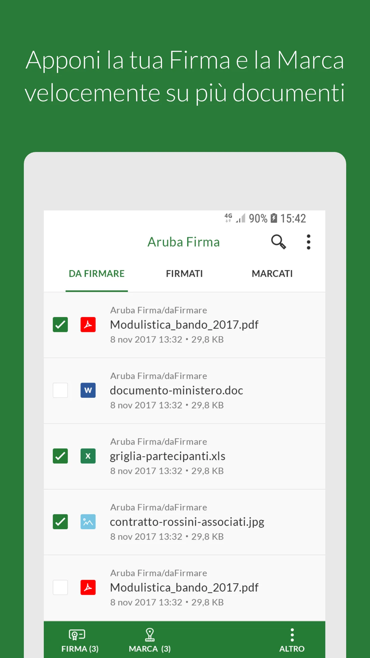 Firma Digitale Edizione ARIA | Indus Appstore | Screenshot