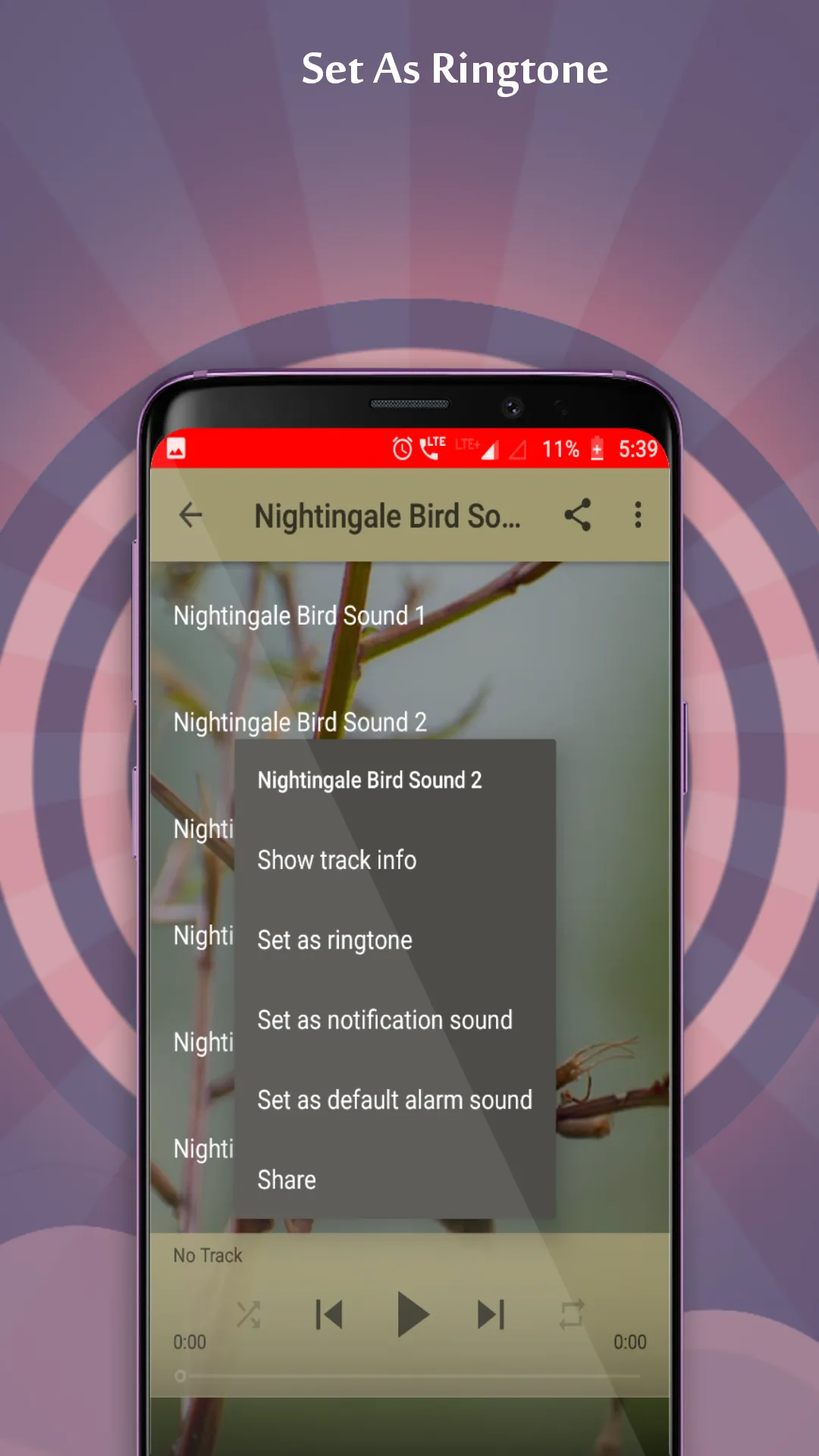 Nightingale Bird Sounds | Indus Appstore | Screenshot