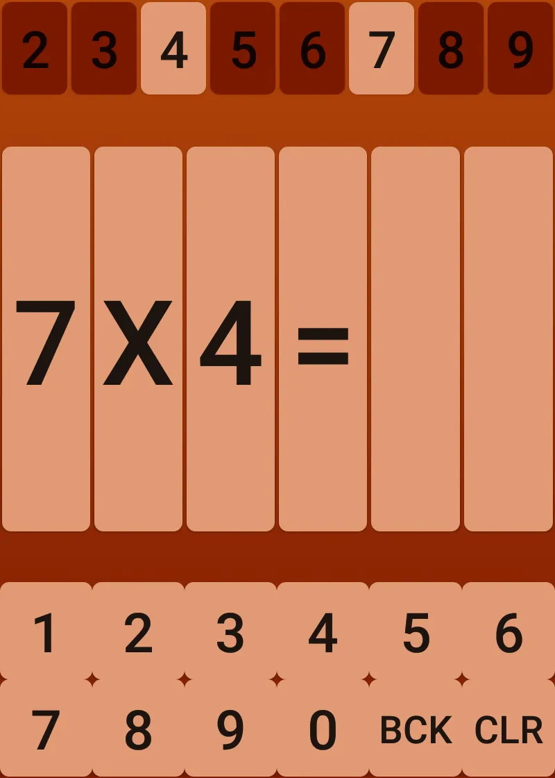 Multiplication Tables | Indus Appstore | Screenshot