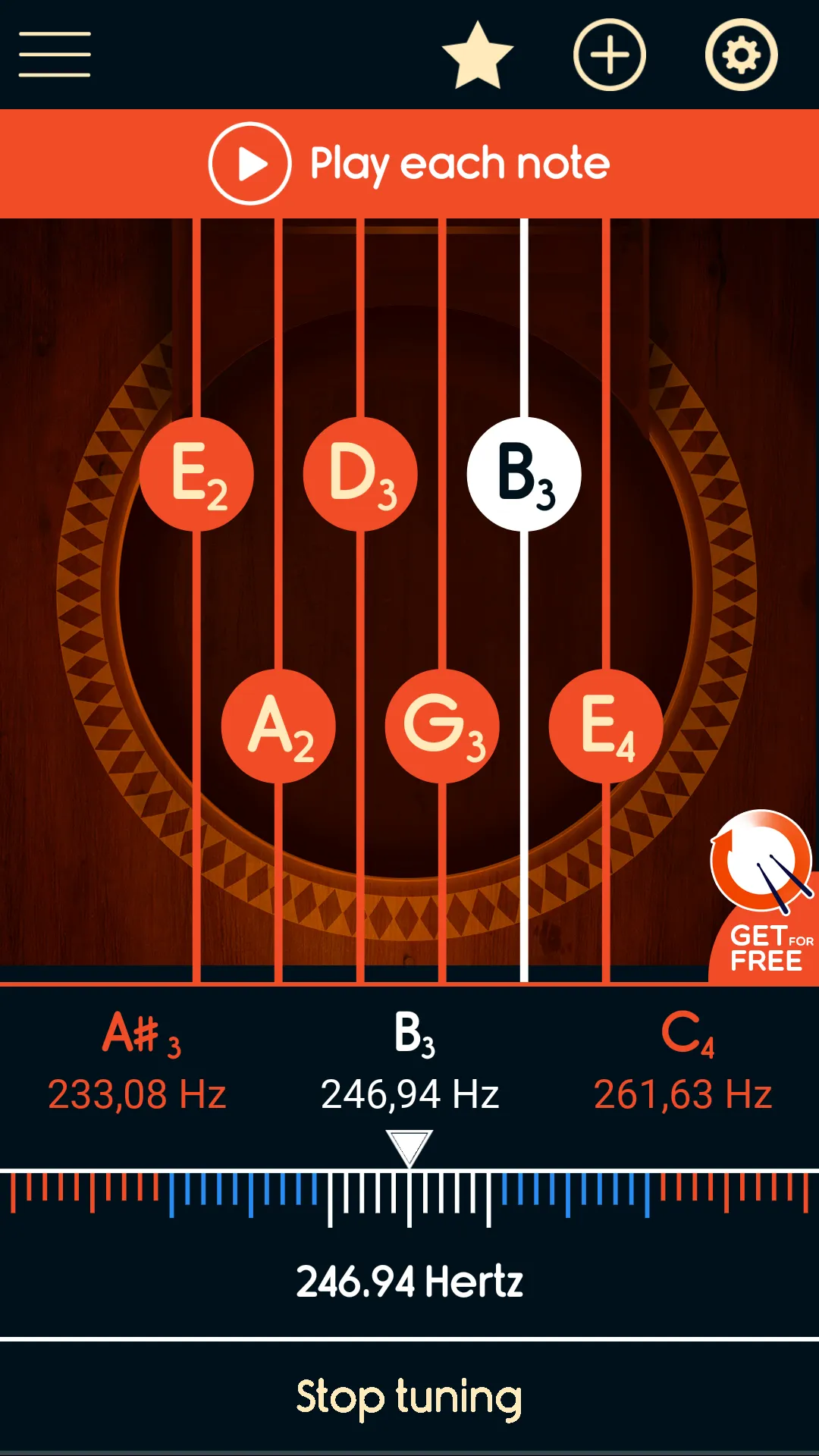 Master Guitar Tuner | Indus Appstore | Screenshot