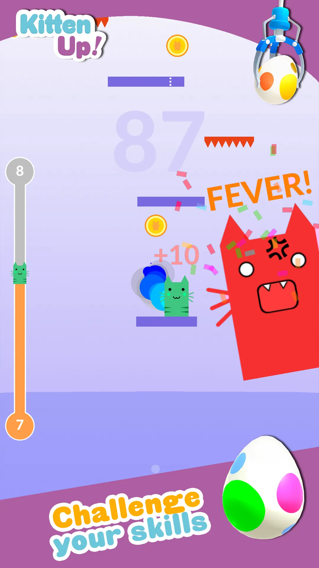 Kitten Up! Jump & Claw Games | Indus Appstore | Screenshot