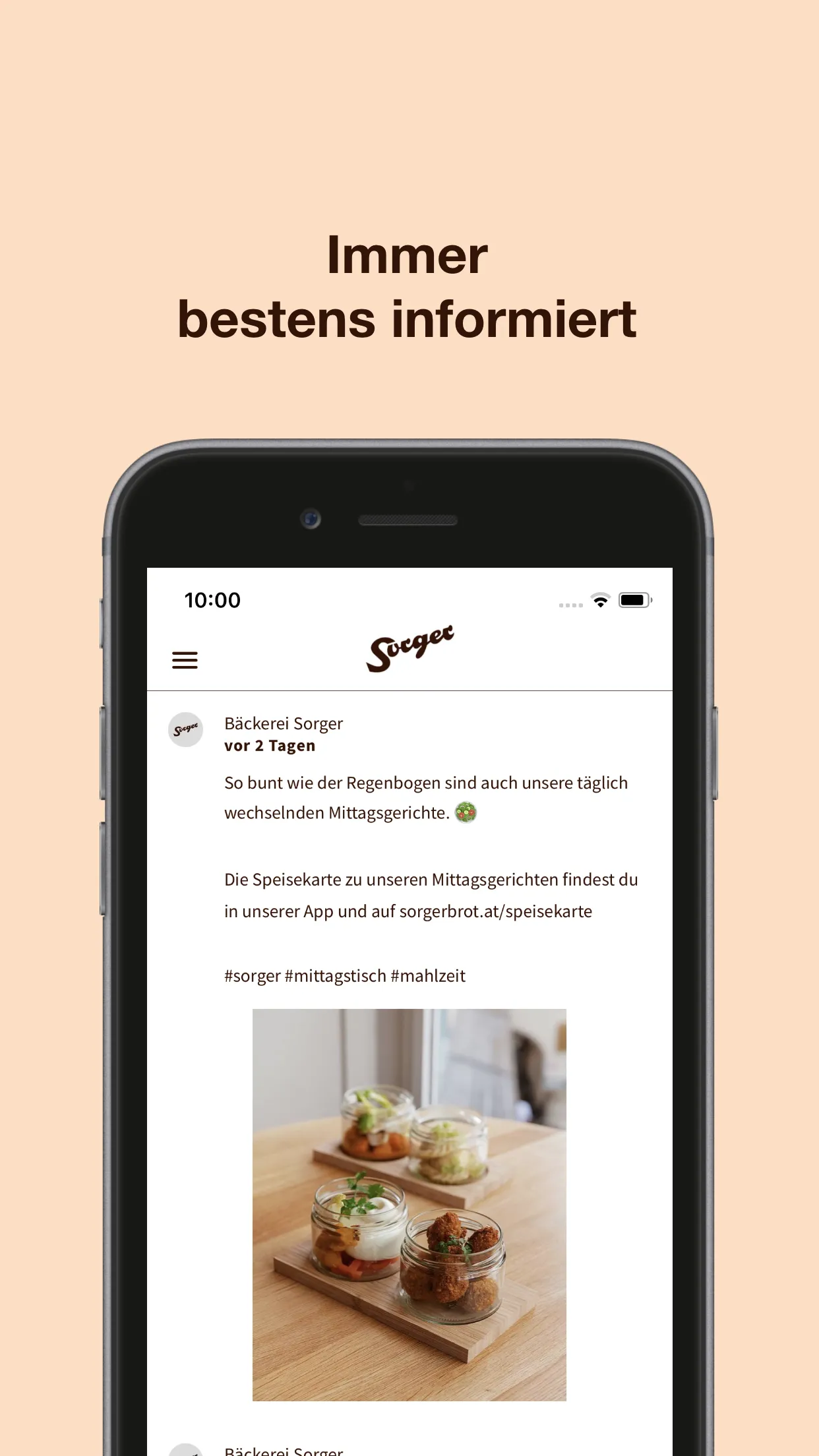 Bäckerei Sorger | Indus Appstore | Screenshot