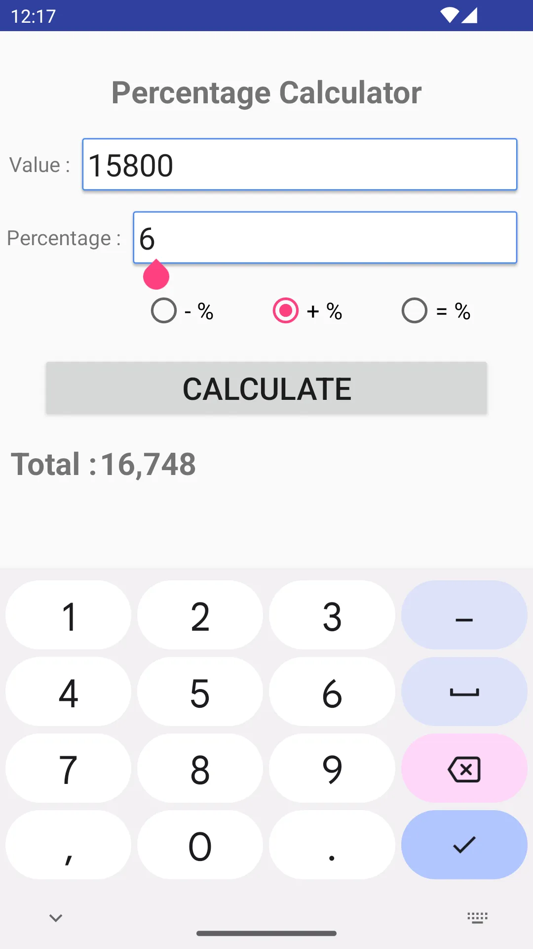 Percentage Calculator | Indus Appstore | Screenshot