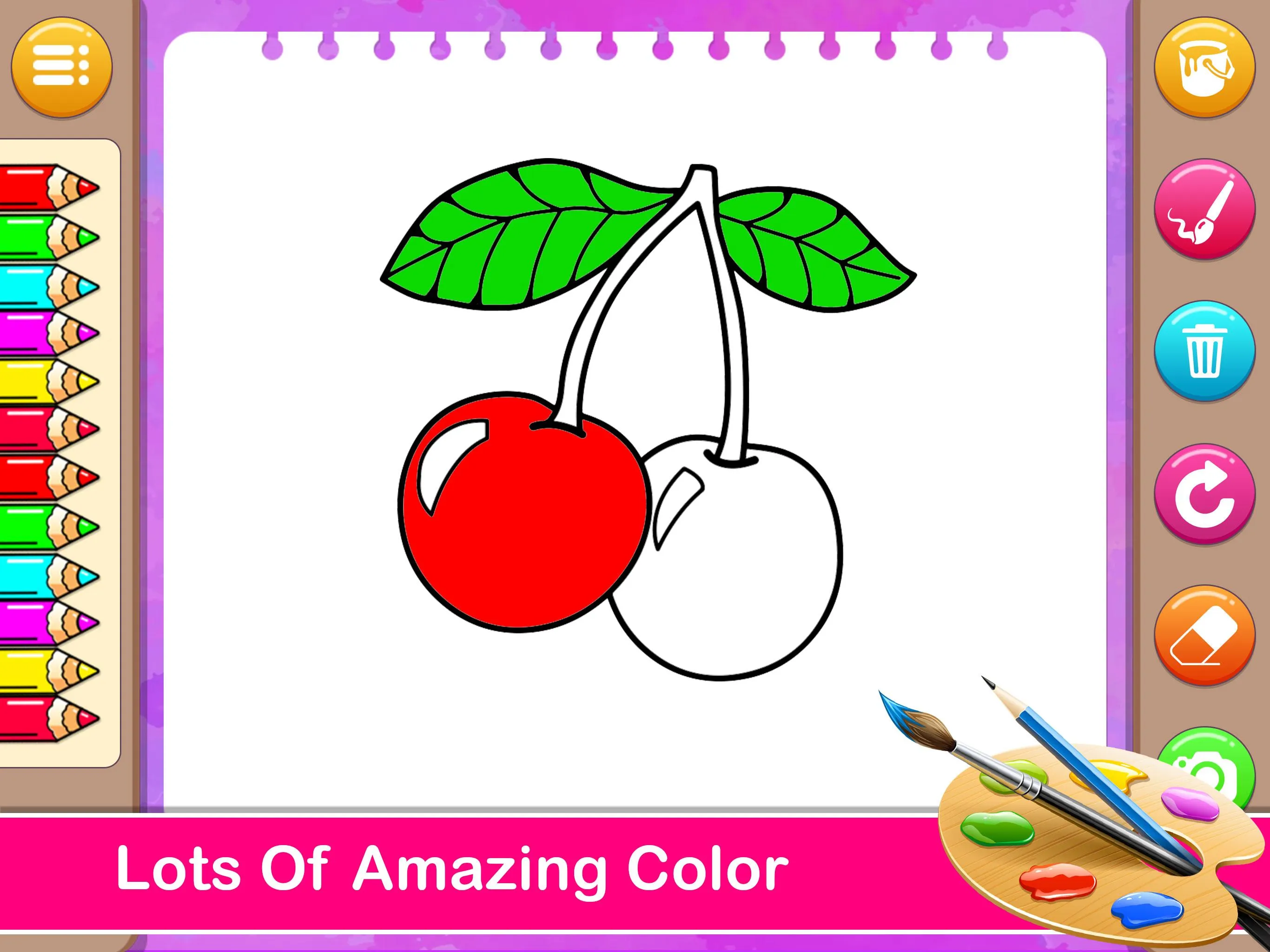 Fruits Coloring & Drawing Book | Indus Appstore | Screenshot