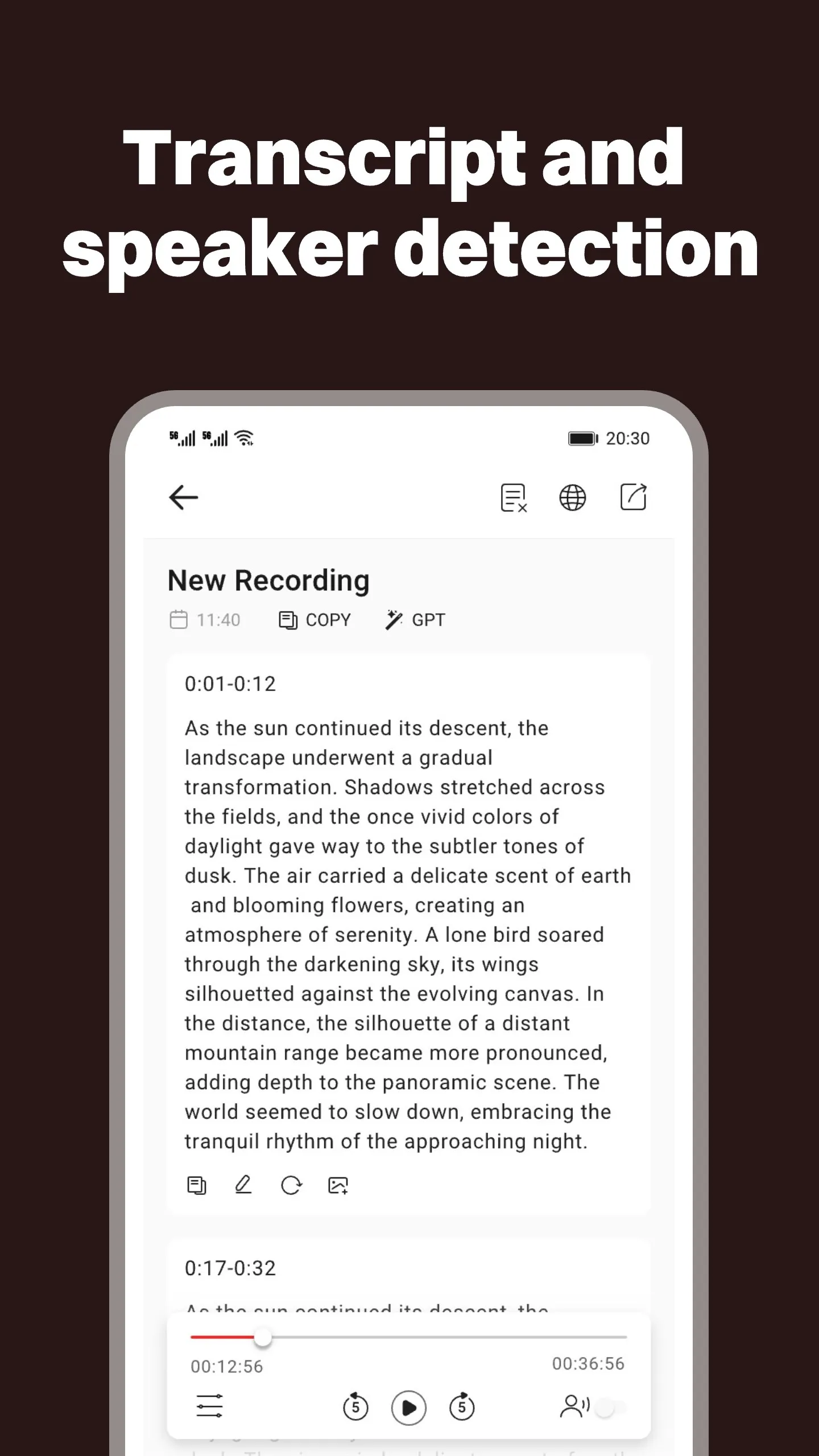 Transcribe Voice Meeting Notes | Indus Appstore | Screenshot