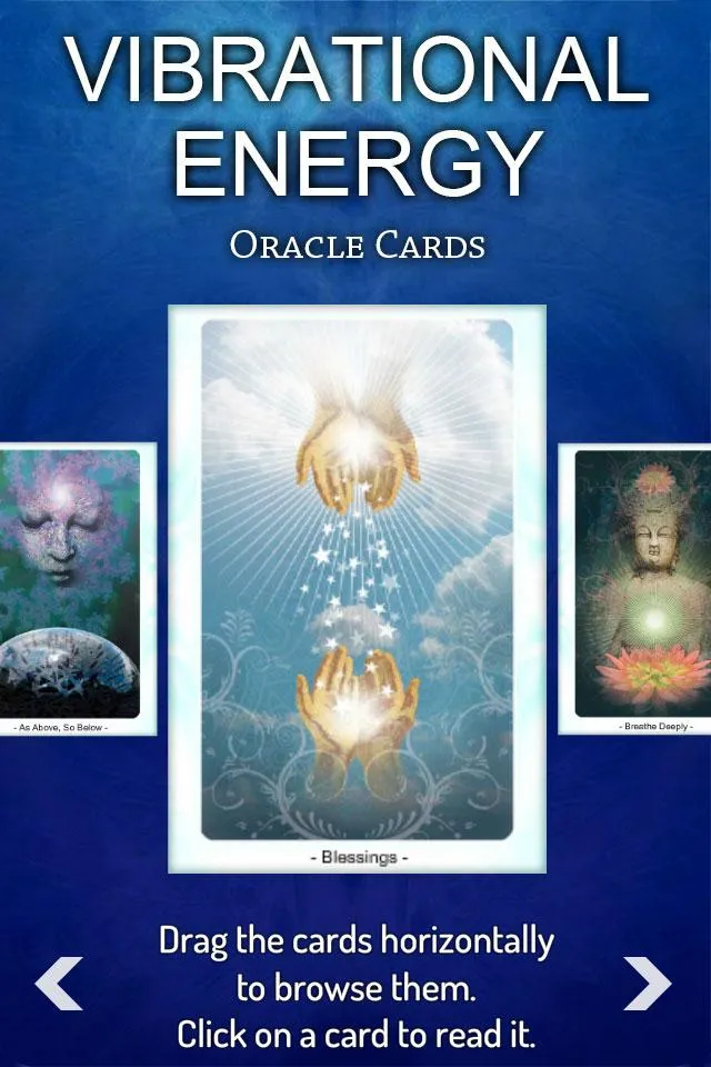 Vibrational Energy Oracle Deck | Indus Appstore | Screenshot