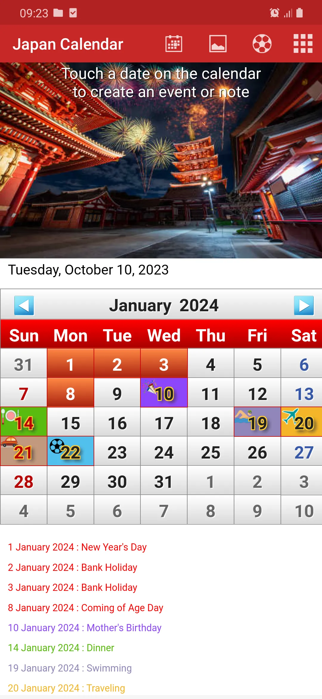 Japan Calendar 2025 | Indus Appstore | Screenshot