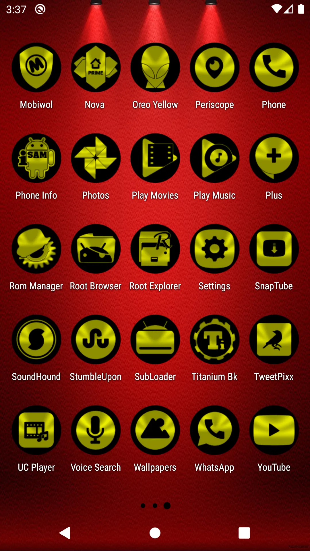 Oreo Yellow Icon Pack | Indus Appstore | Screenshot