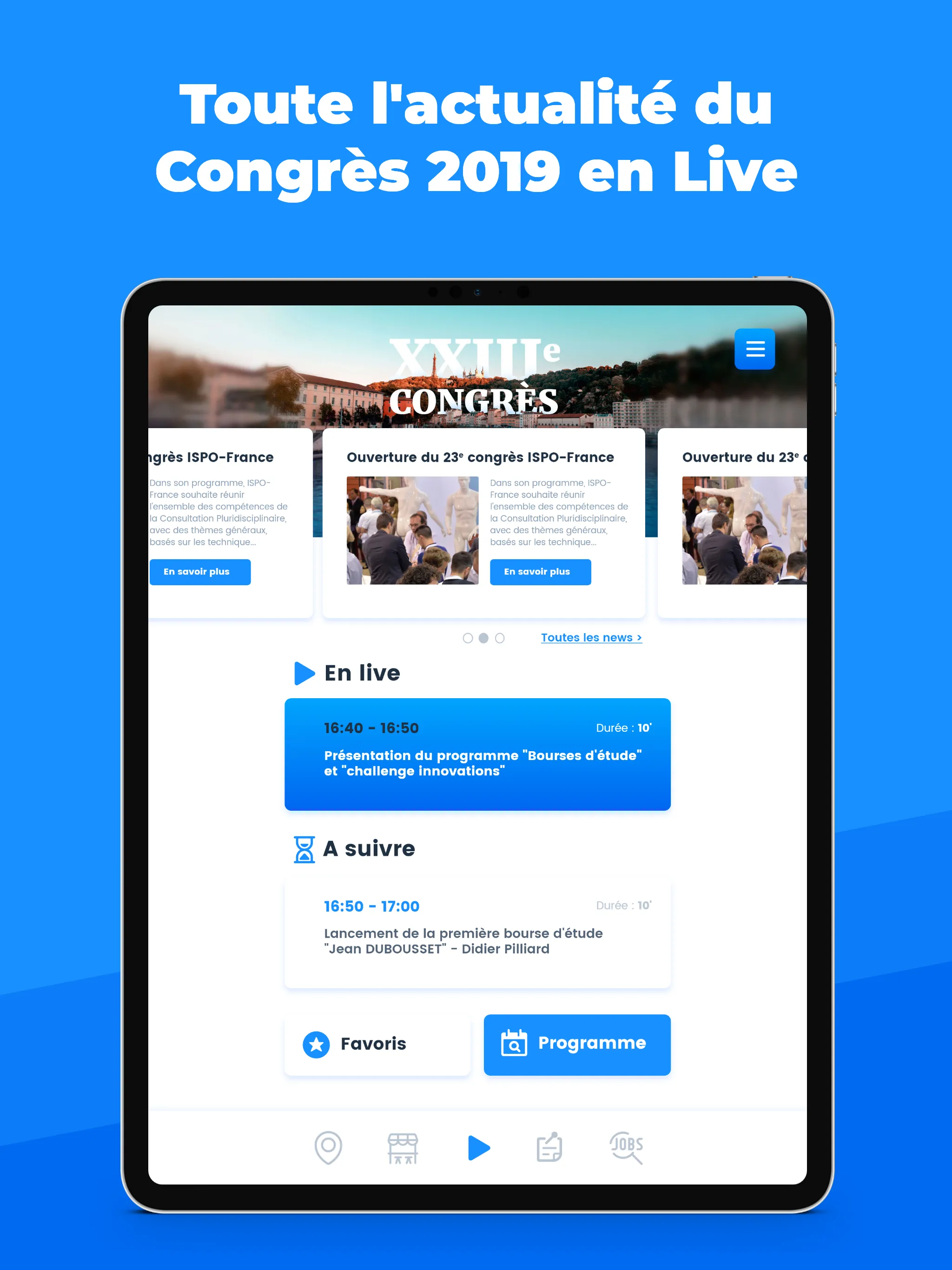 ISPO France Congrès | Indus Appstore | Screenshot