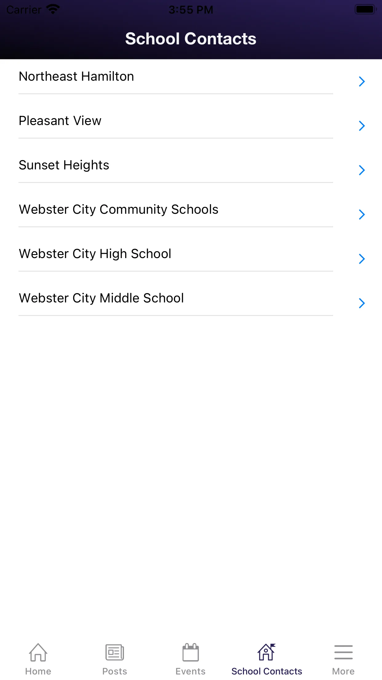 Webster City Community Schools | Indus Appstore | Screenshot