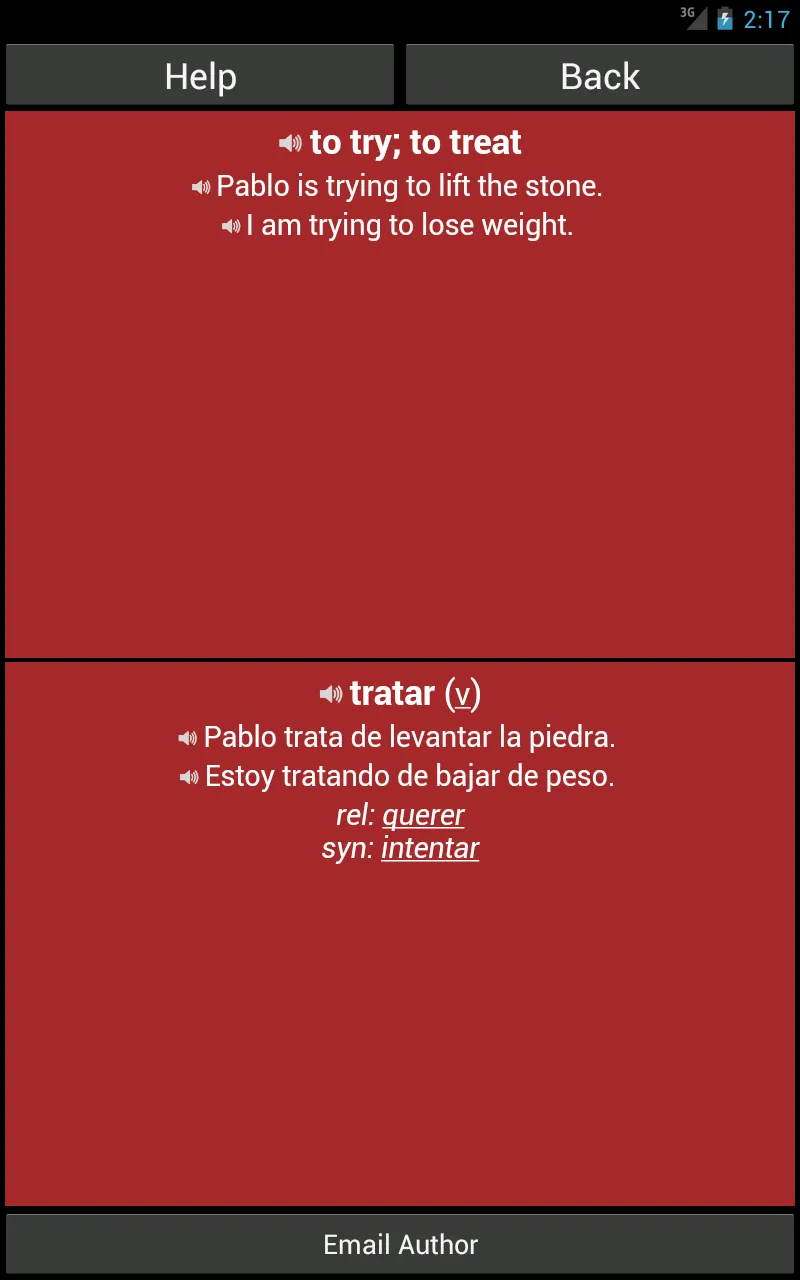 Spanish Basic Vocabulary | Indus Appstore | Screenshot