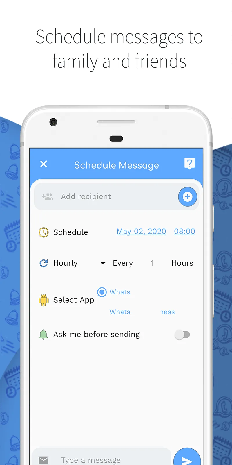 Wasavi: Auto message scheduler | Indus Appstore | Screenshot