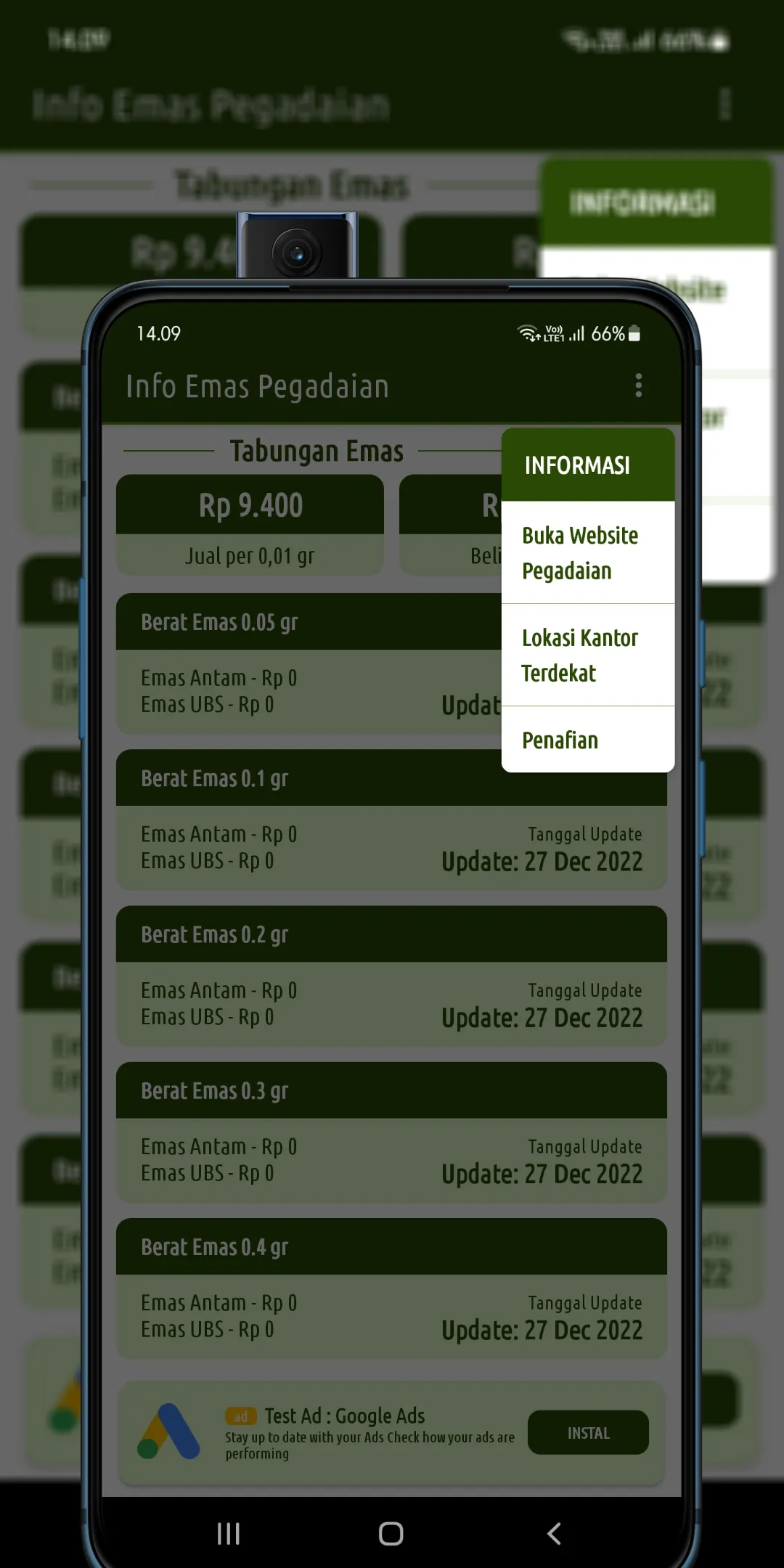 Info Harga Emas Pegadaian | Indus Appstore | Screenshot