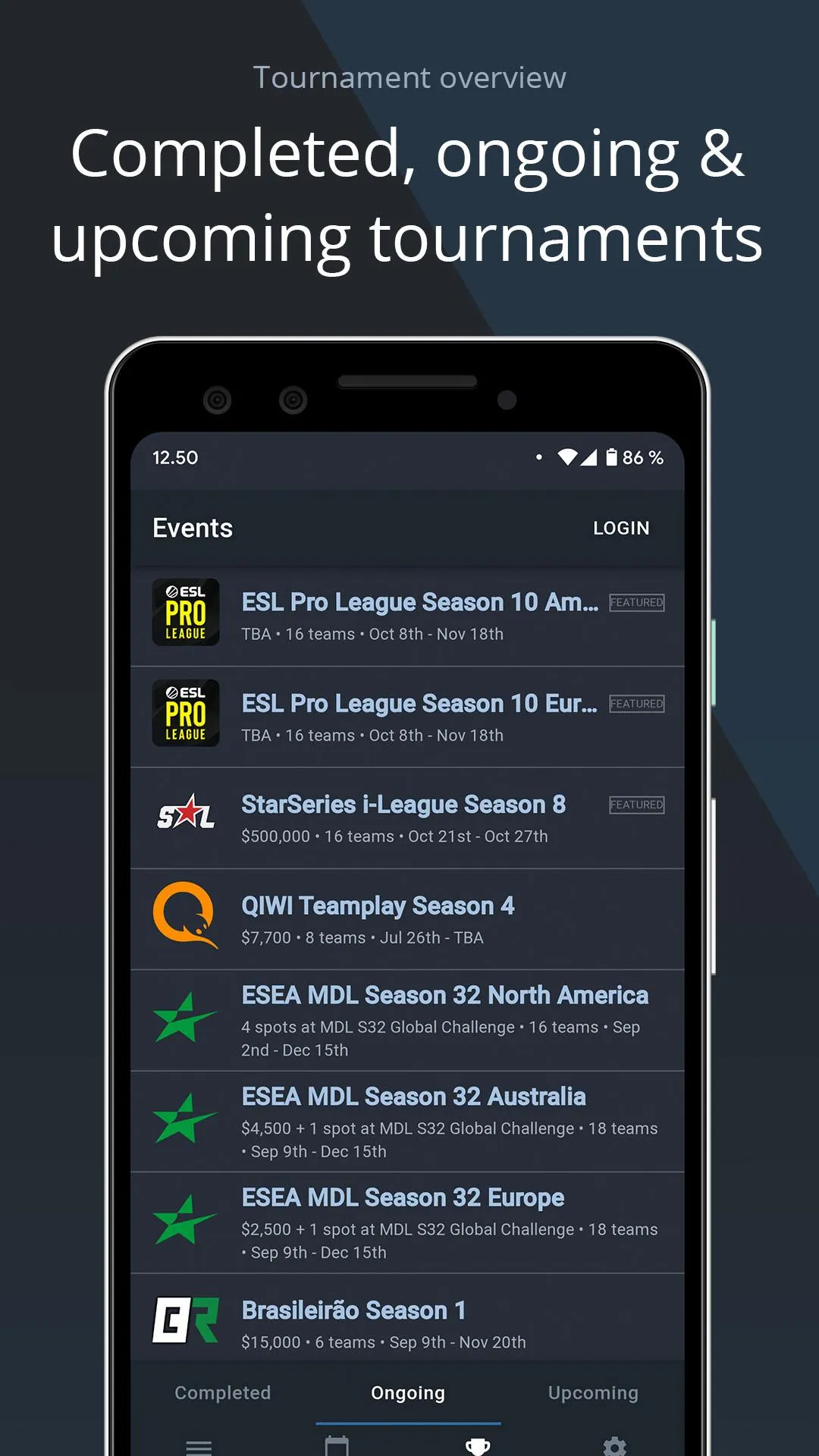 HLTV.org | Indus Appstore | Screenshot