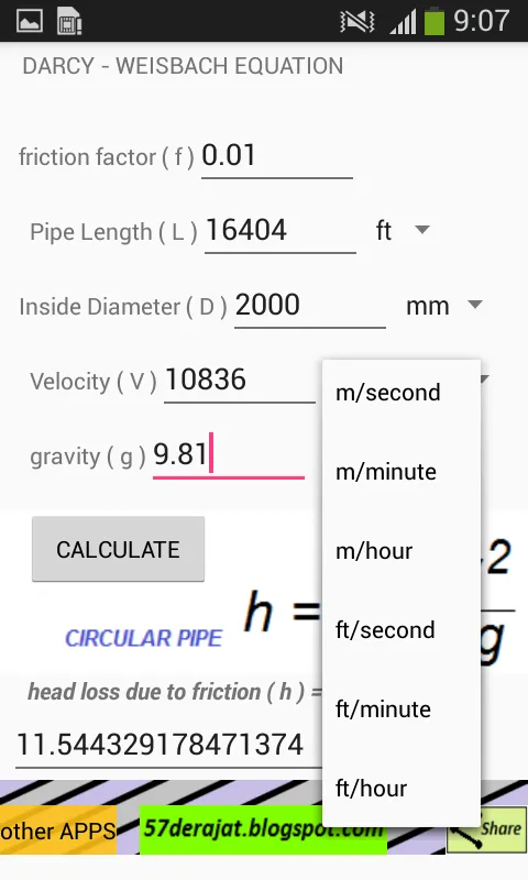 Piping Calculation | Indus Appstore | Screenshot