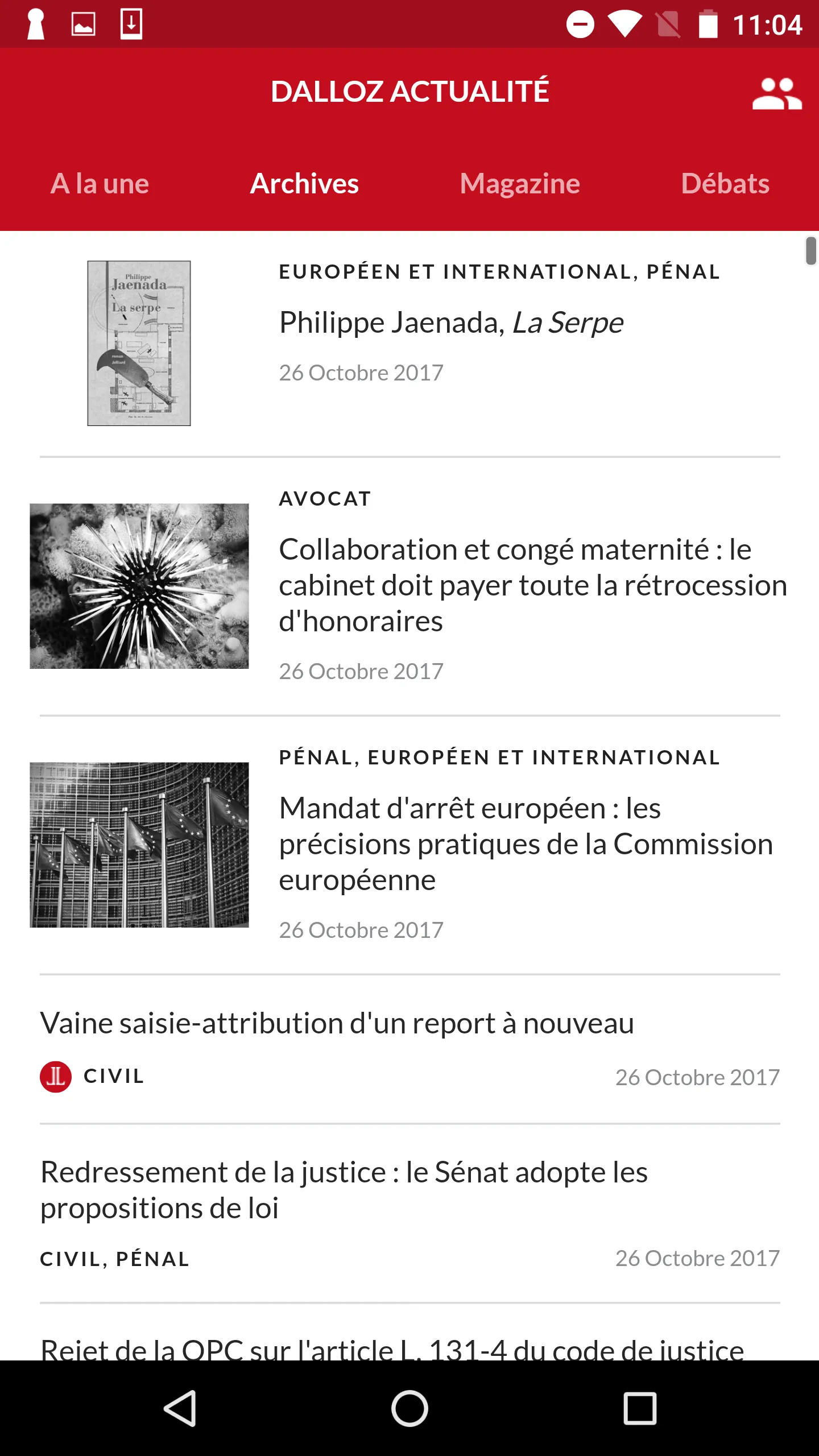 Dalloz actualité | Indus Appstore | Screenshot