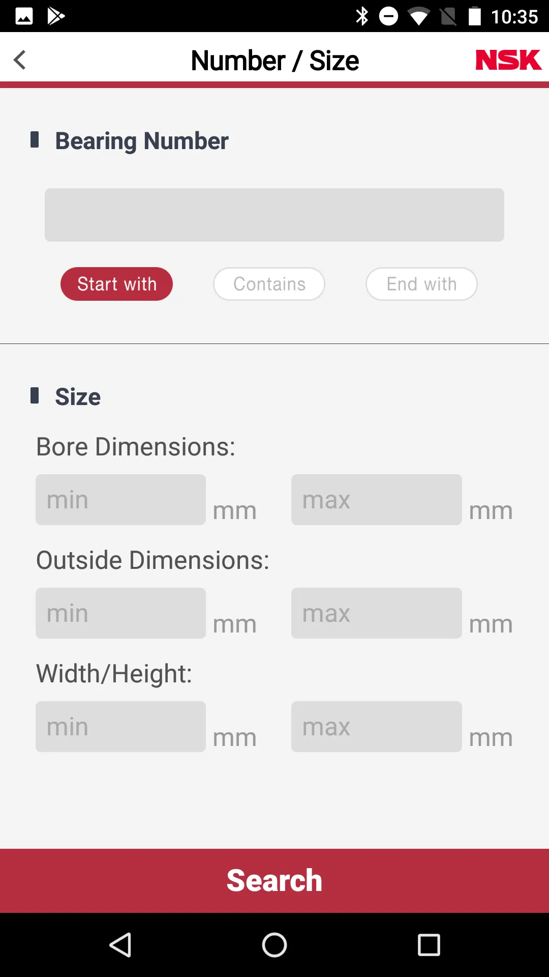 NSK Online Catalog (Bearings) | Indus Appstore | Screenshot