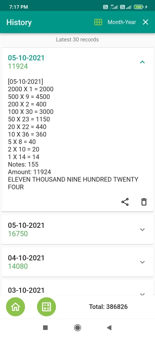 Cash Counter Calculator | Indus Appstore | Screenshot