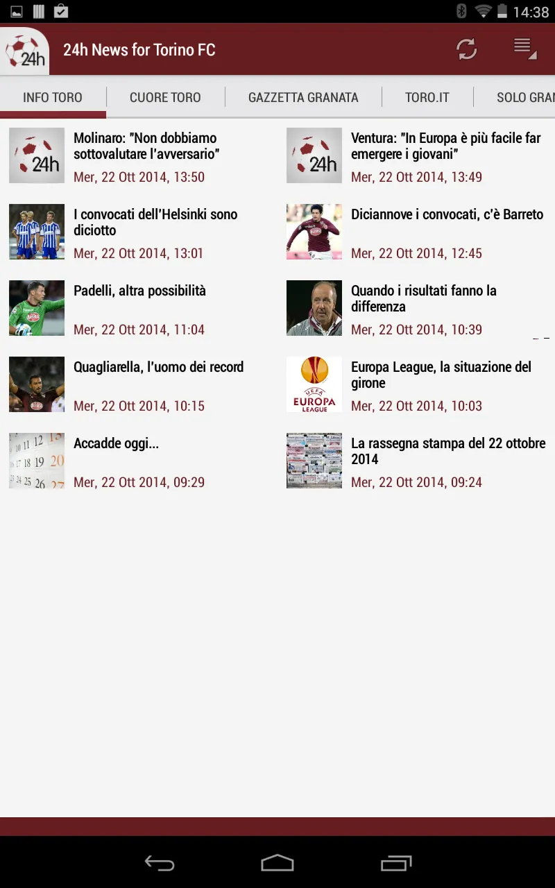 Toro Granata 24h | Indus Appstore | Screenshot