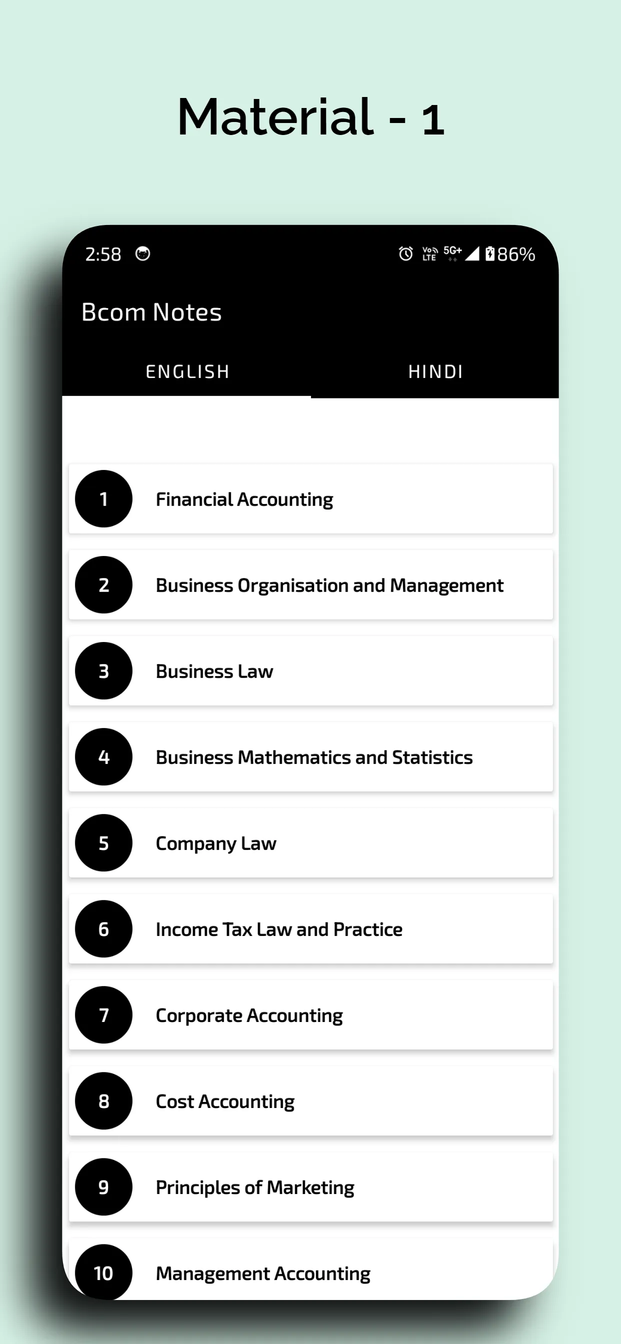 Bcom Notes | Indus Appstore | Screenshot