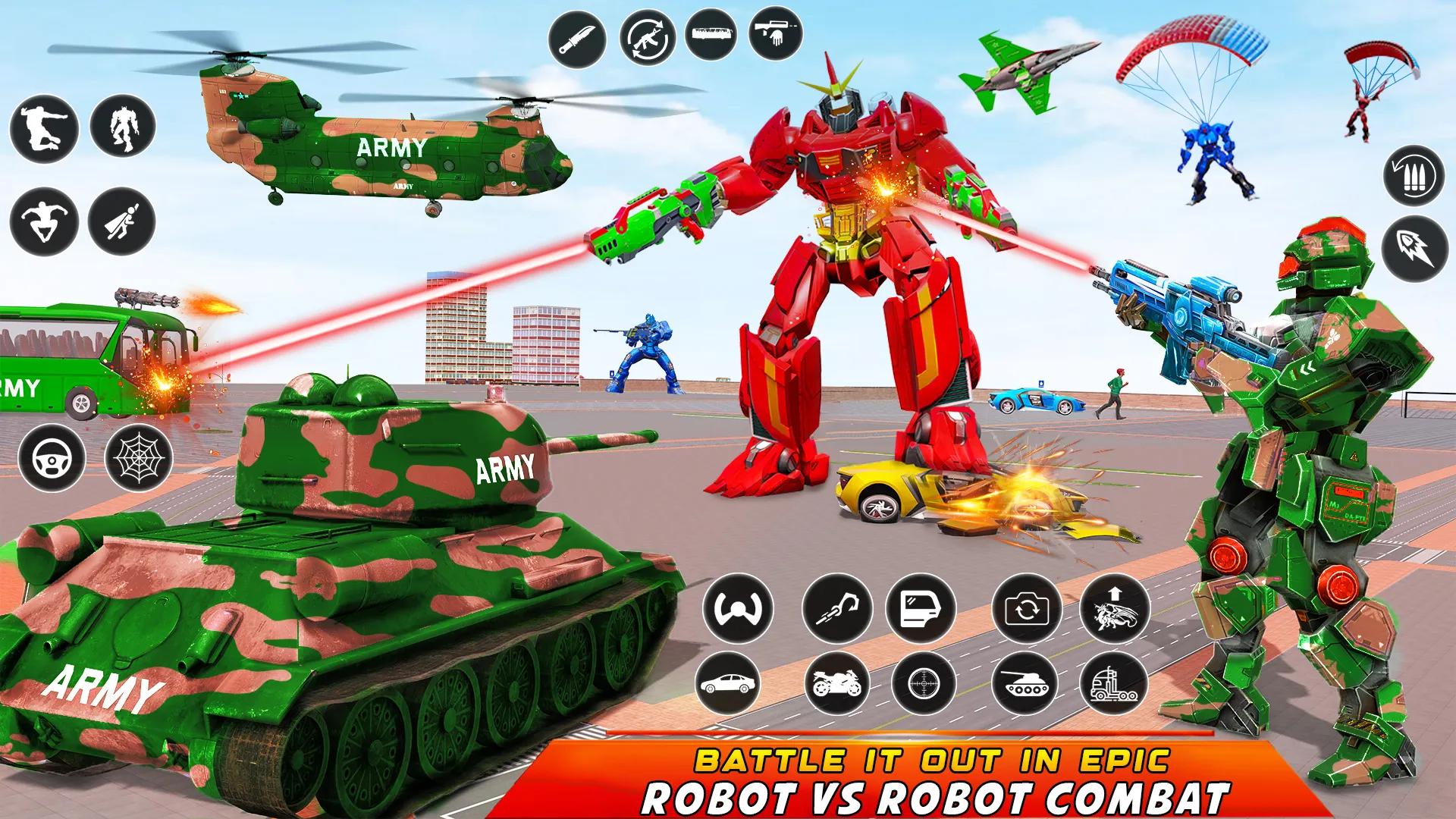 Army Bus Robot Car Game 3d | Indus Appstore | Screenshot