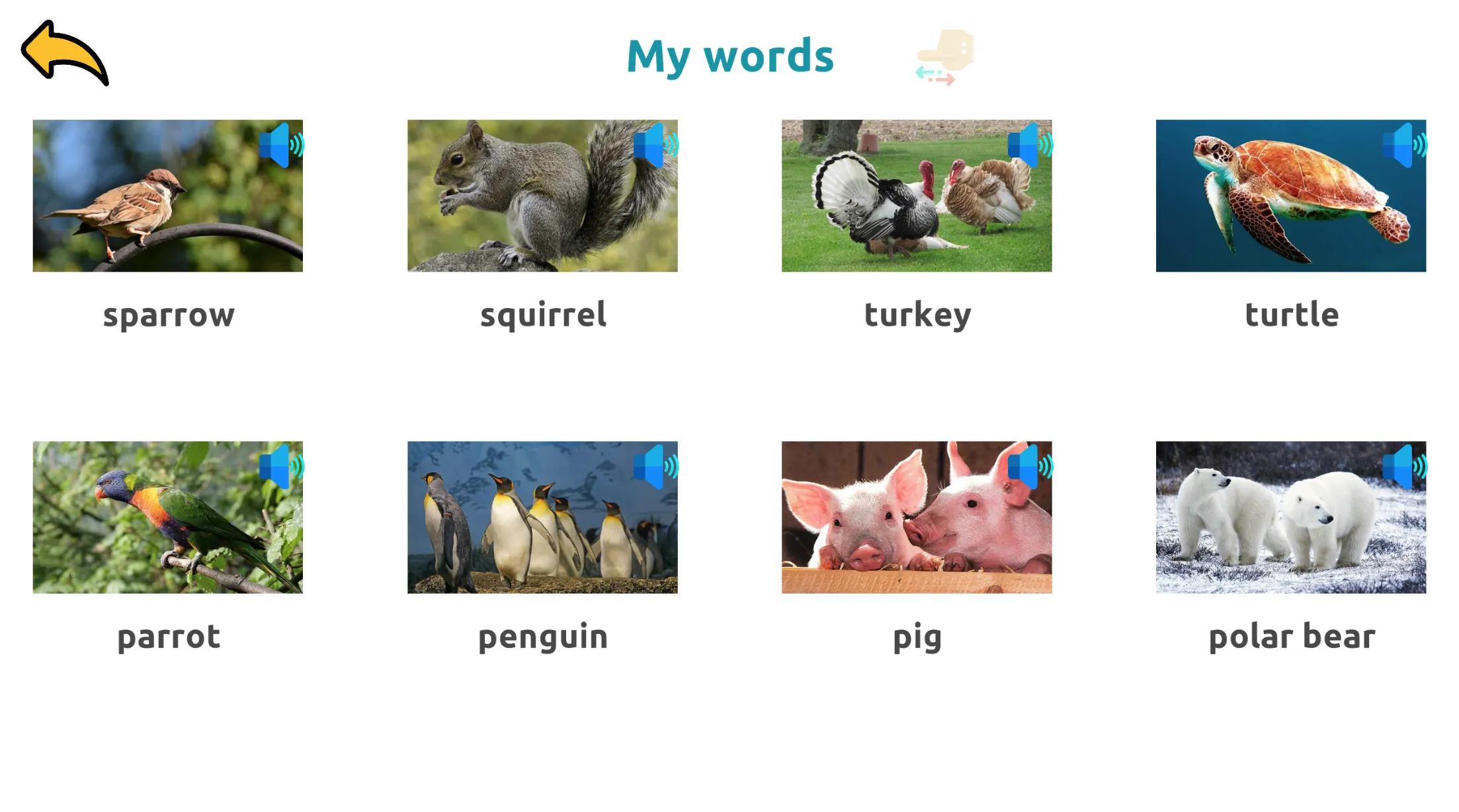 Learn Animals English Words | Indus Appstore | Screenshot