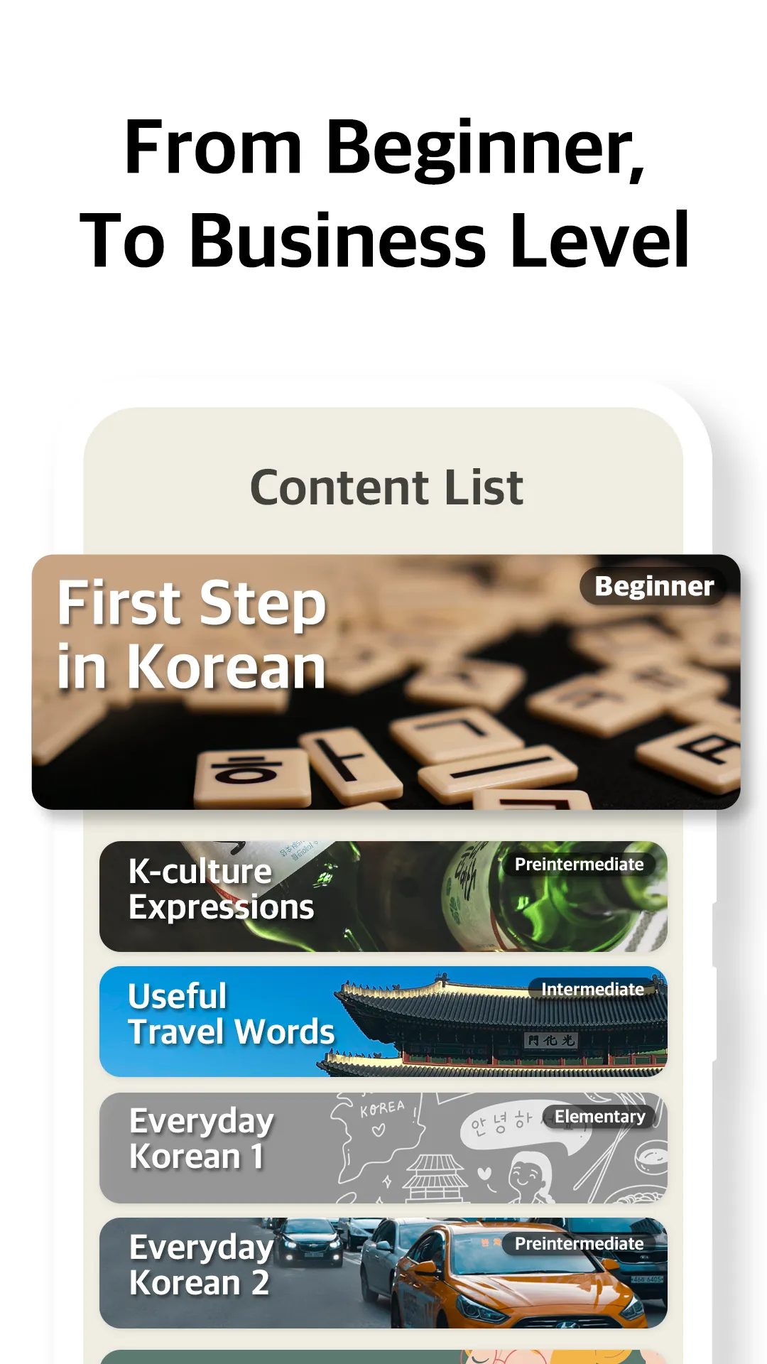 Catch It Korean-speak, phrases | Indus Appstore | Screenshot