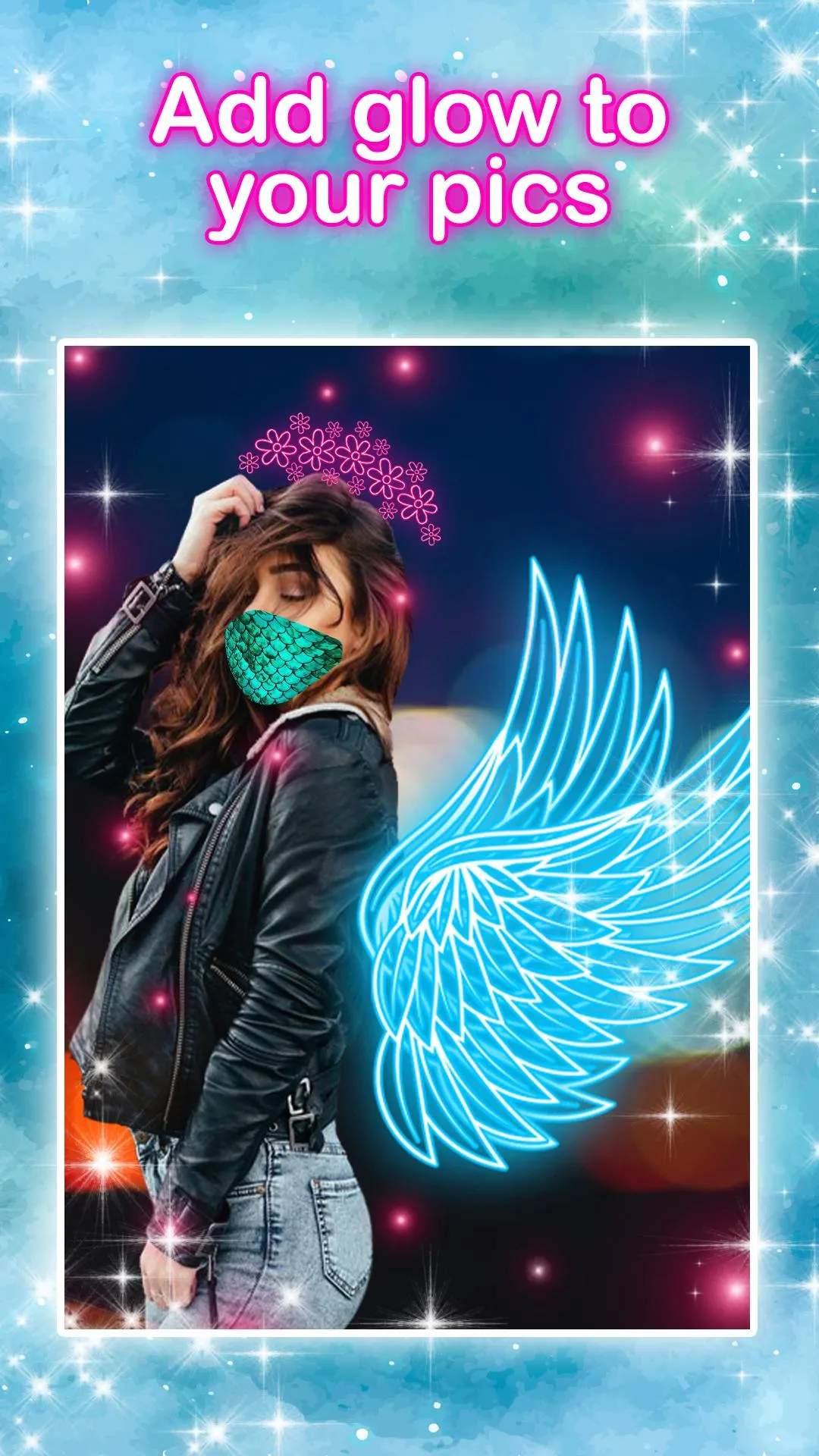 Neon Wings Photo Editor | Indus Appstore | Screenshot