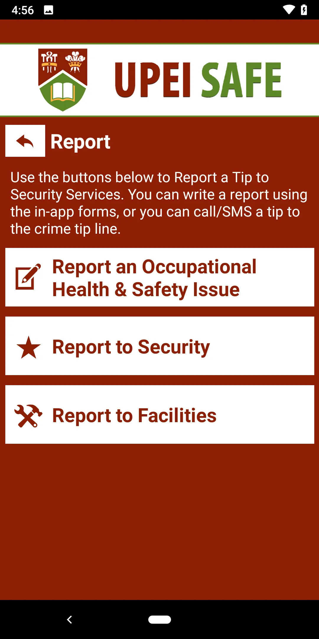 UPEI SAFE | Indus Appstore | Screenshot