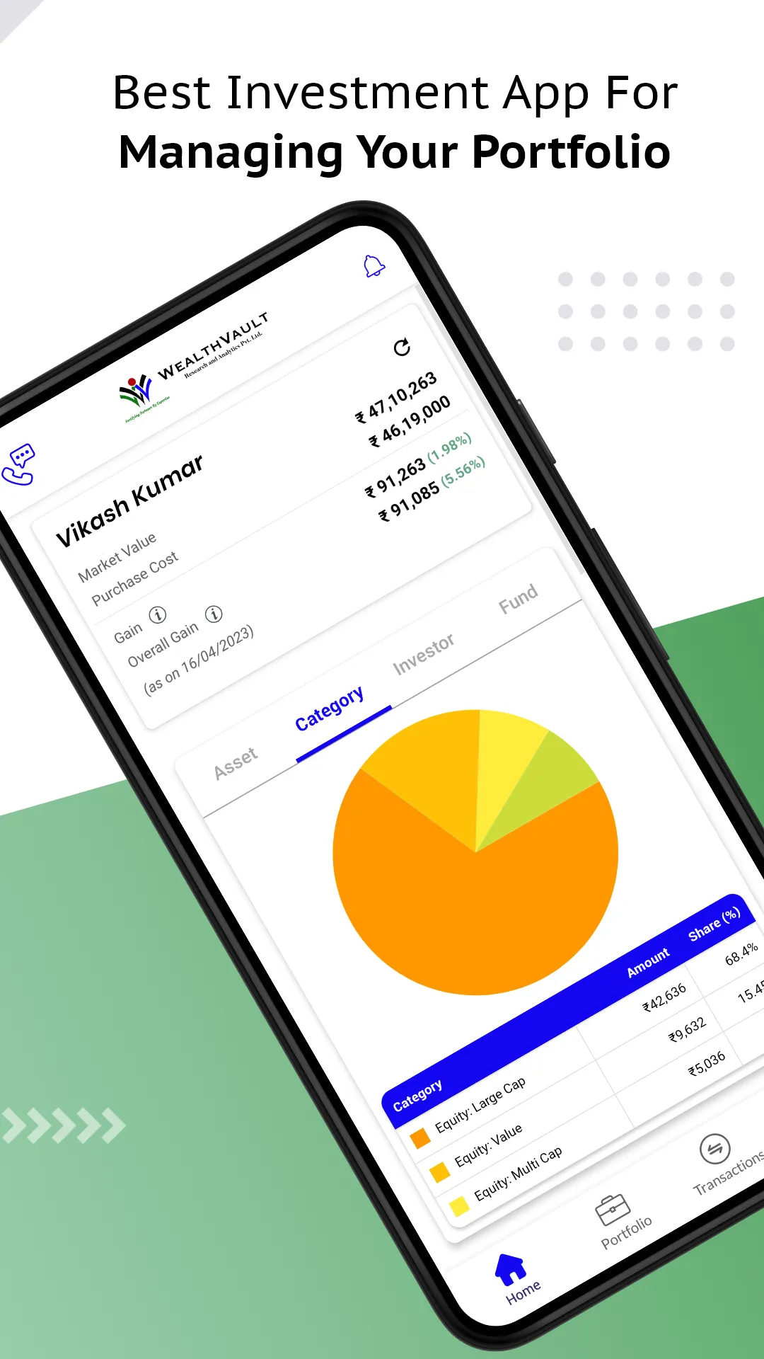 WealthVault | Indus Appstore | Screenshot