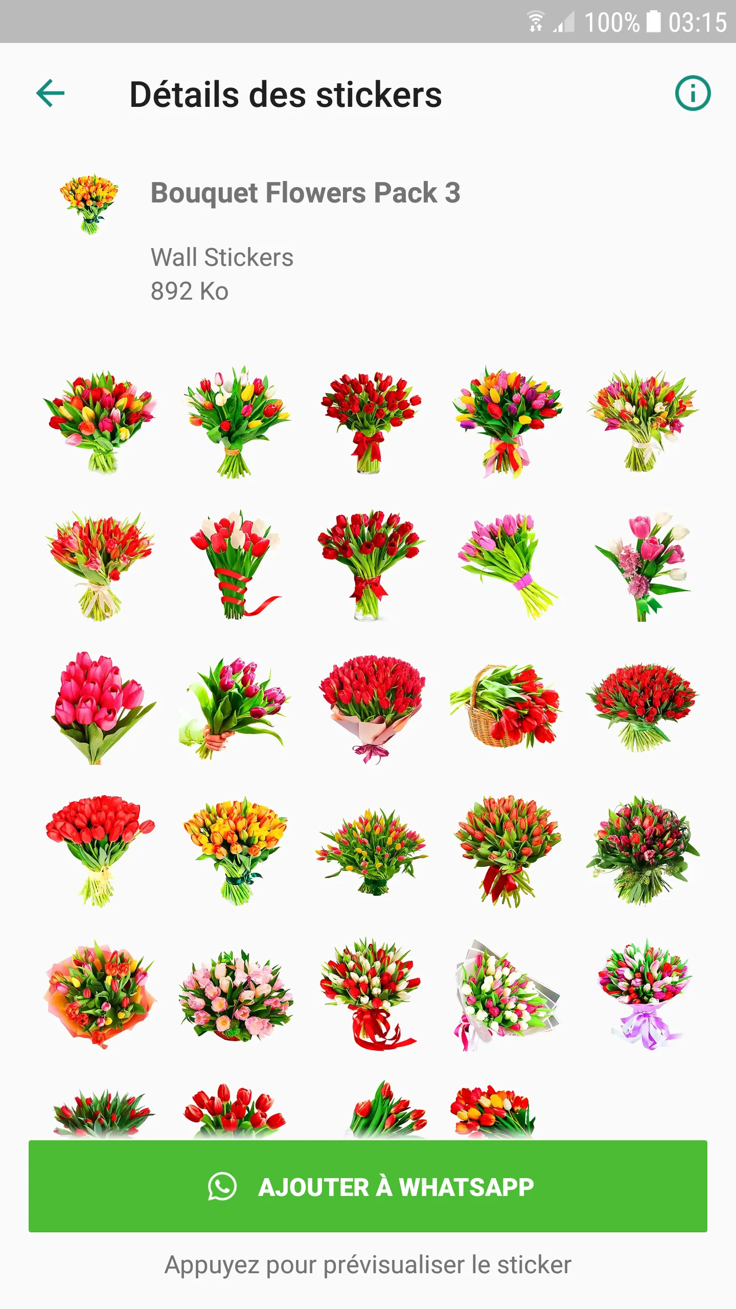 Flowers Stickers for WhatsApp | Indus Appstore | Screenshot