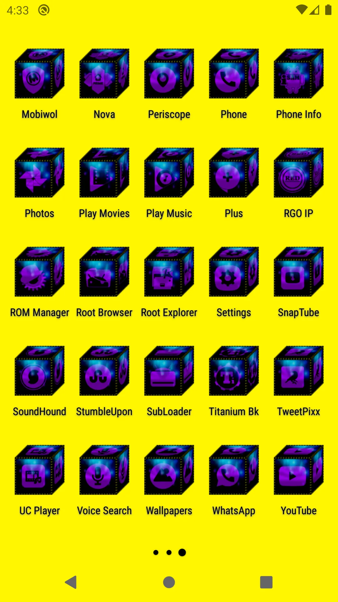 3D Purple Icon Pack | Indus Appstore | Screenshot