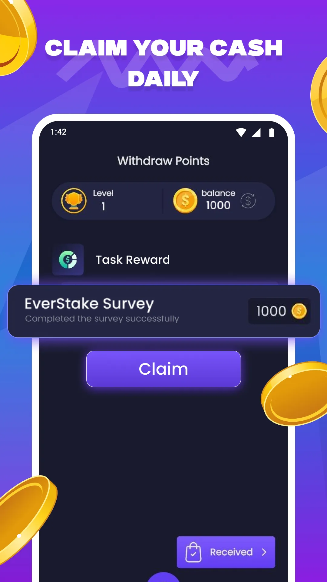 Earnly - Earn Money & Get Cash | Indus Appstore | Screenshot
