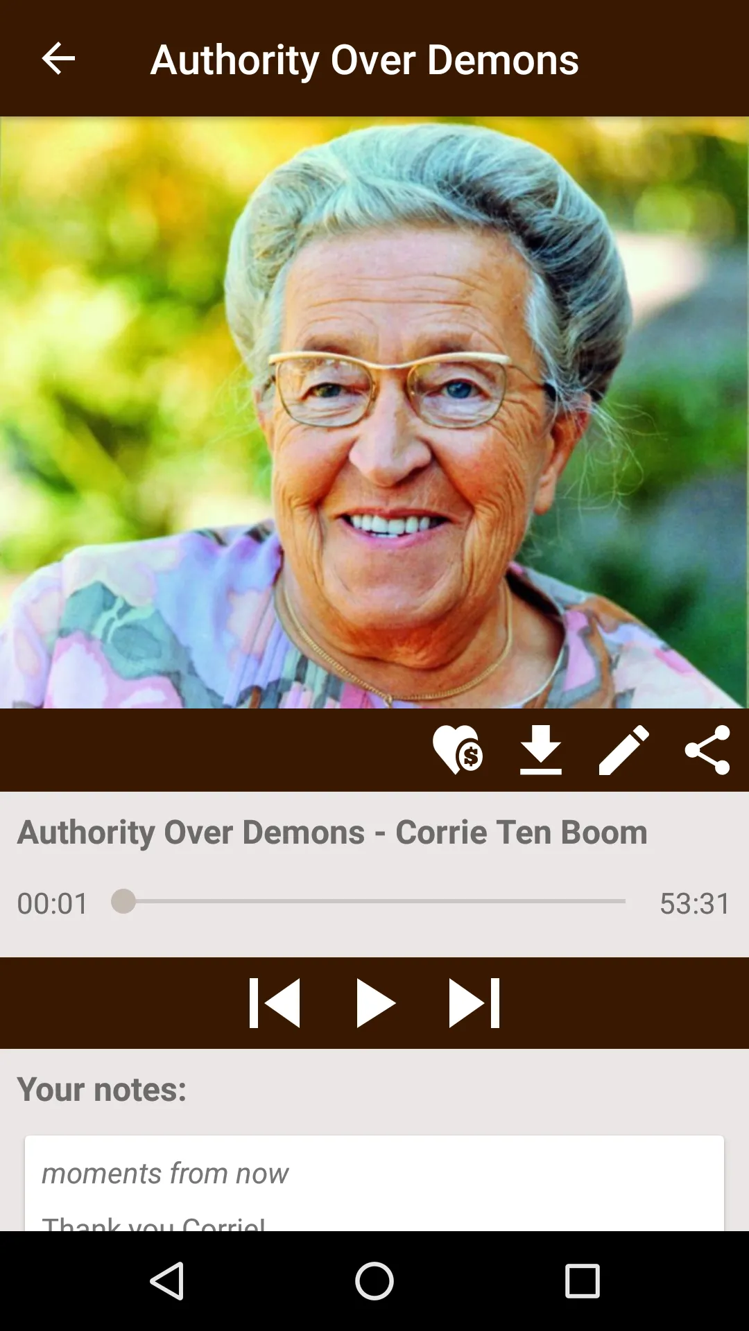 Corrie Ten Boom Sermons | Indus Appstore | Screenshot